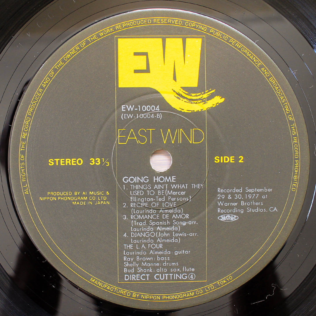 The L.A. Four - Going Home 33'lük LP PLAK Japan Vinyl