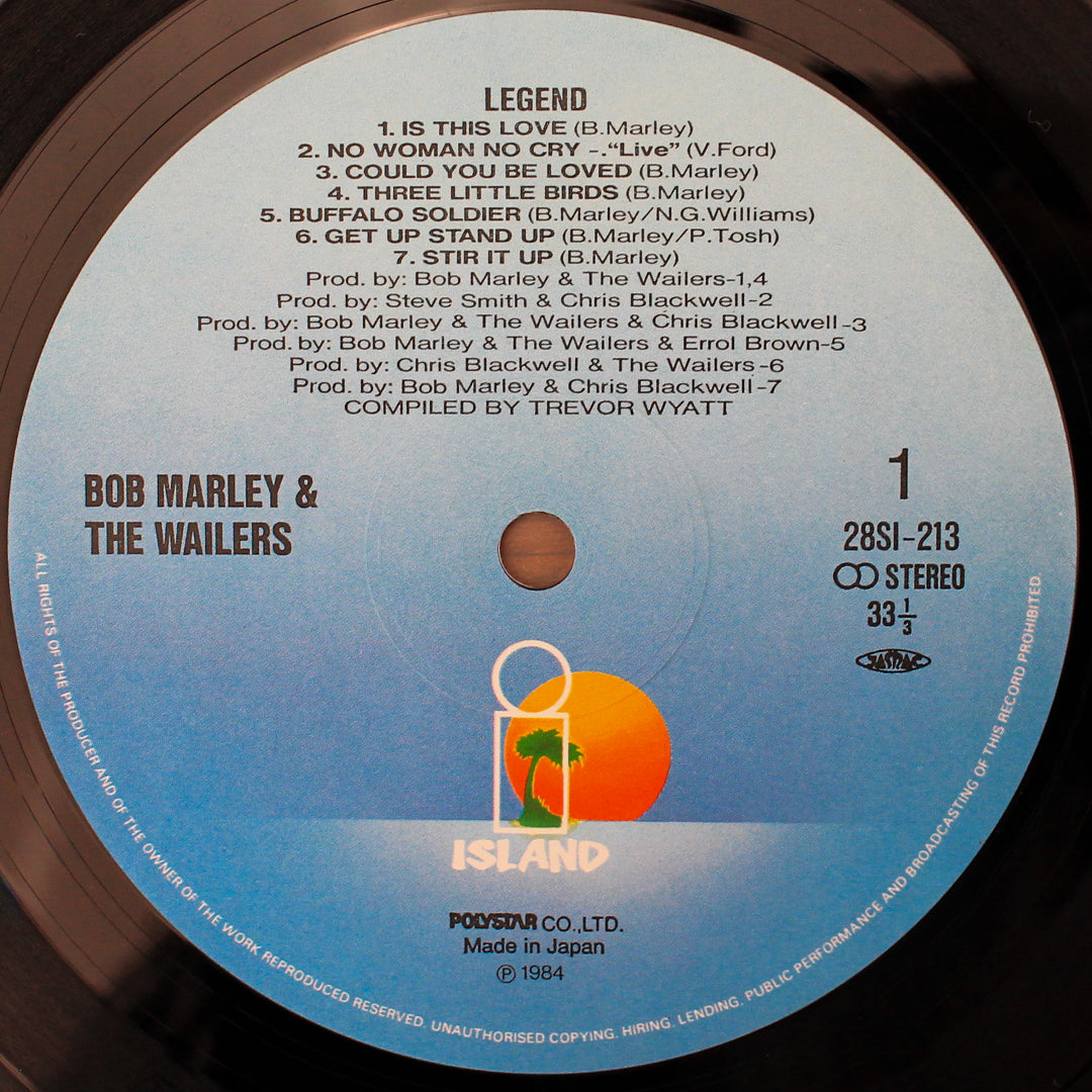 Bob Marley And The Wailers - Legend Japan Vinyl