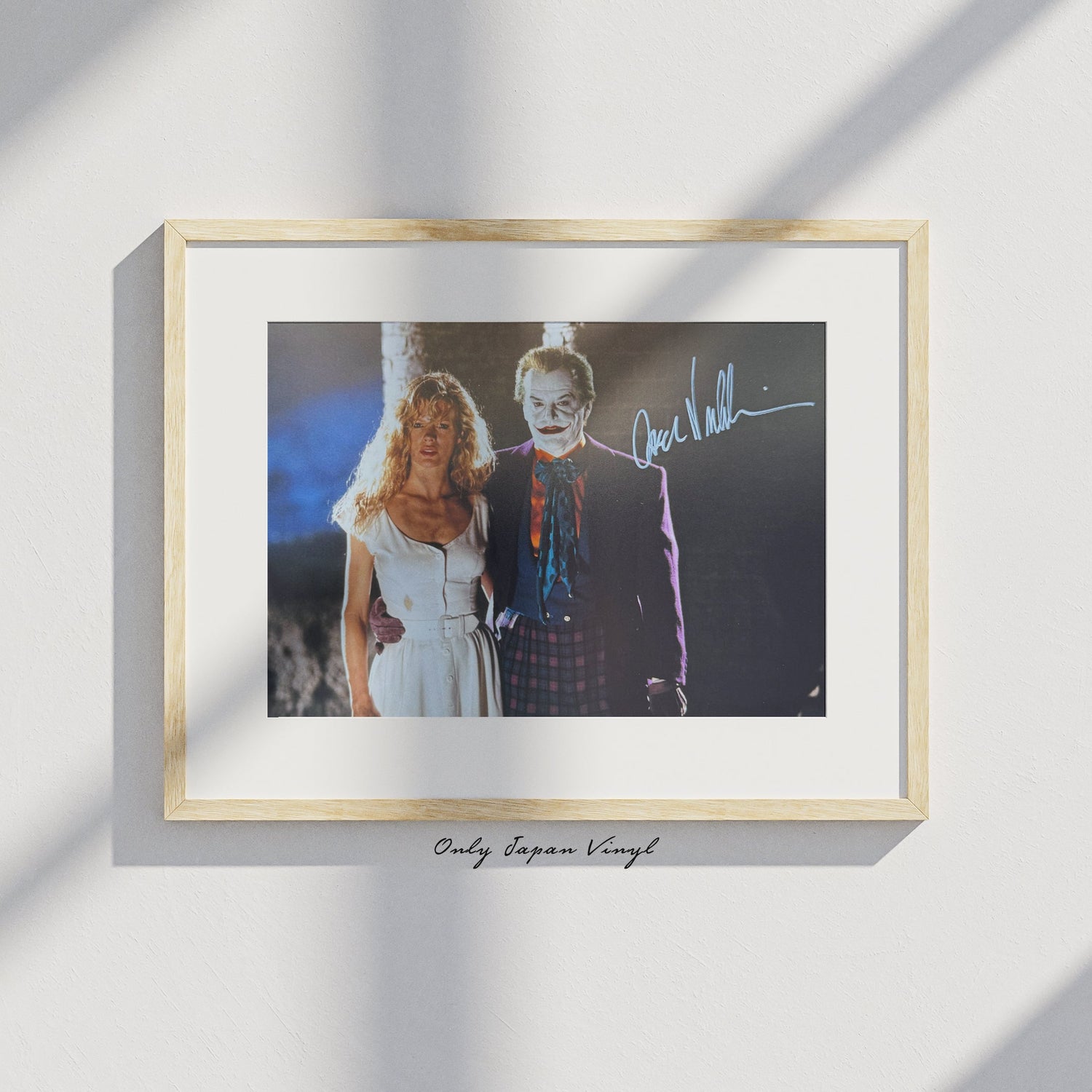 Jack Nicholson Joker 20x30 cm Boyutunda El İmzalı Fotoğraf (Ömür Boyu COA) Japan Vinyl
