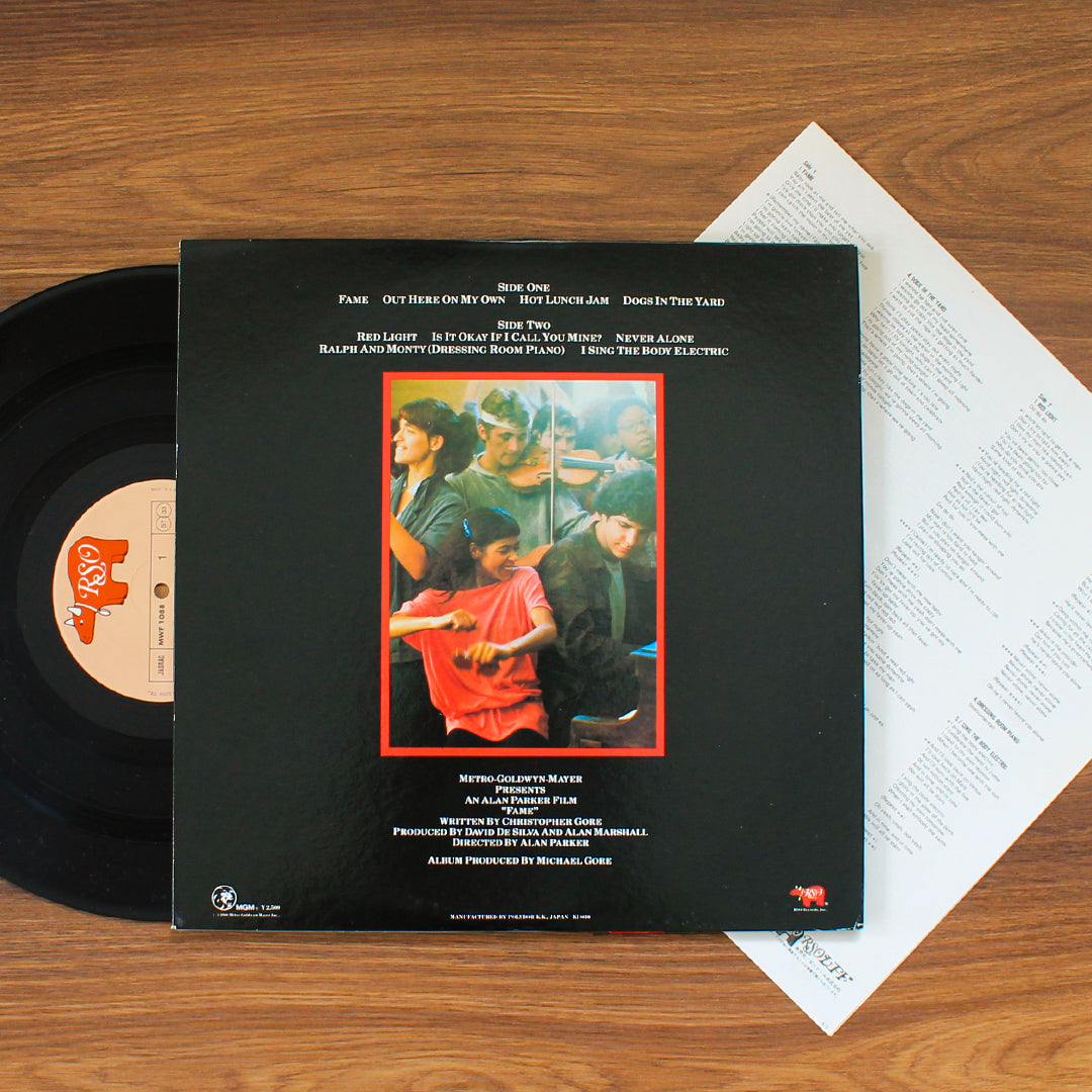 Fame Original Soundtrack 33'lük LP PLAK Japan Vinyl