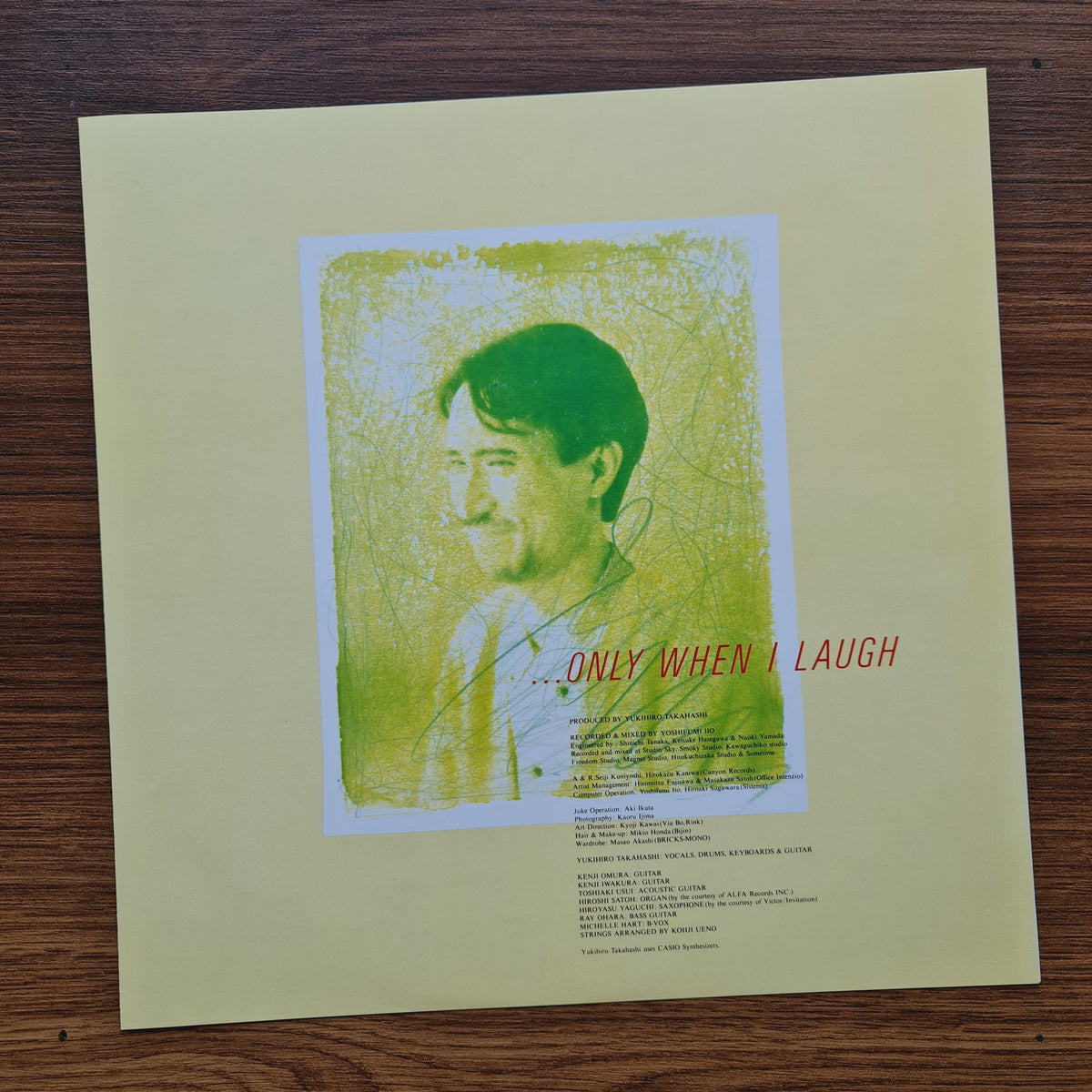 Yukihiro Takahashi – ...Only When I Laugh Japan Vinyl