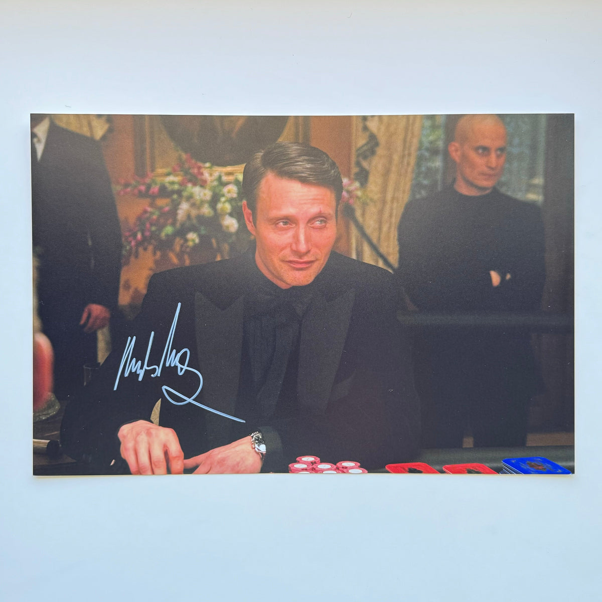 Mads Mikkelsen 20x30 cm Boyutunda El İmzalı Fotoğraf (Ömür Boyu COA) Japan Vinyl
