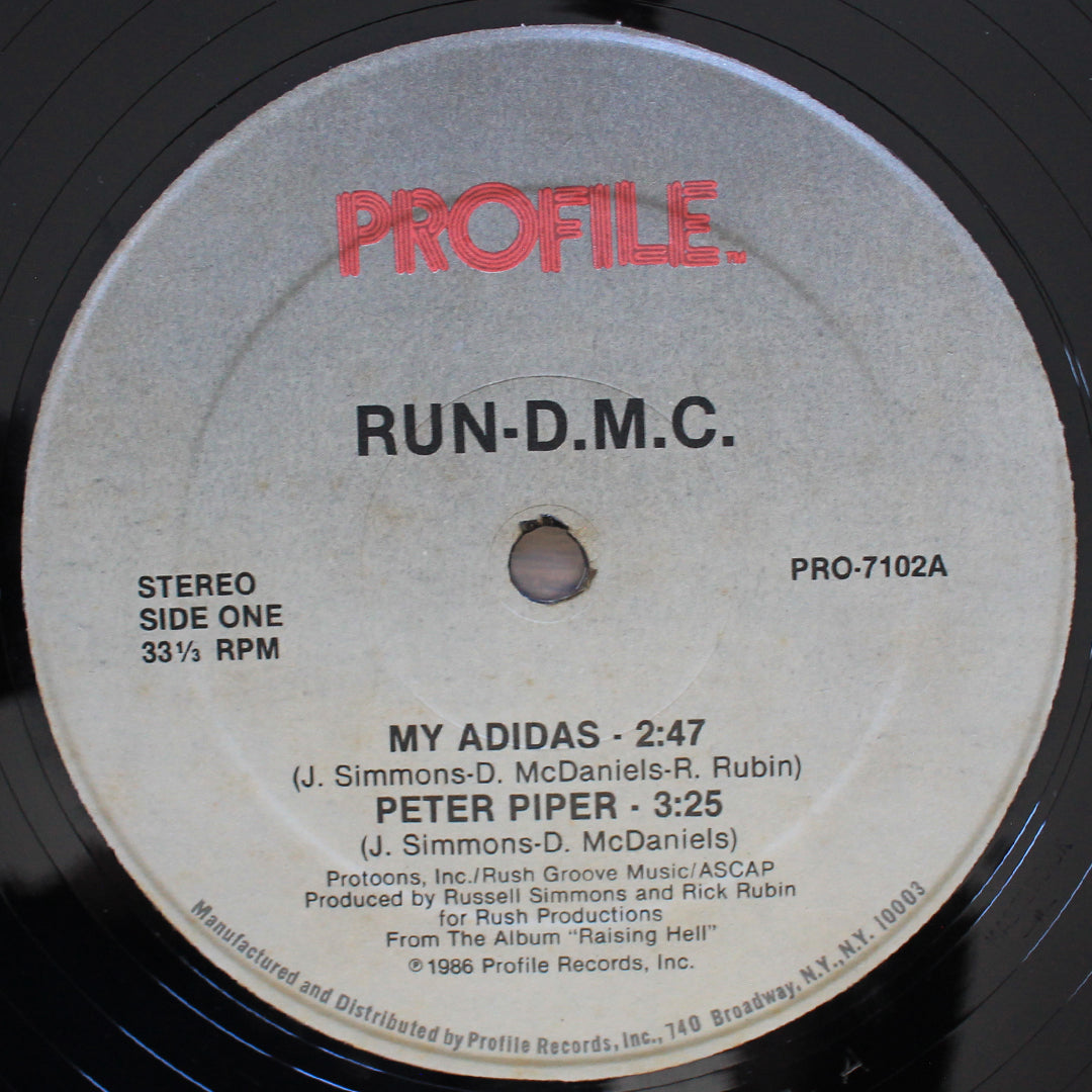 Run D.M.C. - My Adidas  Peter Piper 33'lük LP PLAK Japan Vinyl