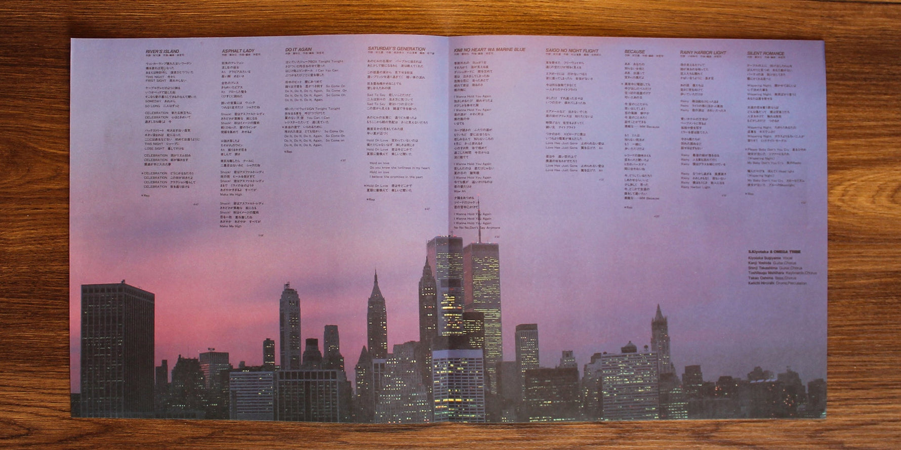 S. Kiyotaka & Omega Tribe - River's Island 33'lük LP PLAK Japan Vinyl