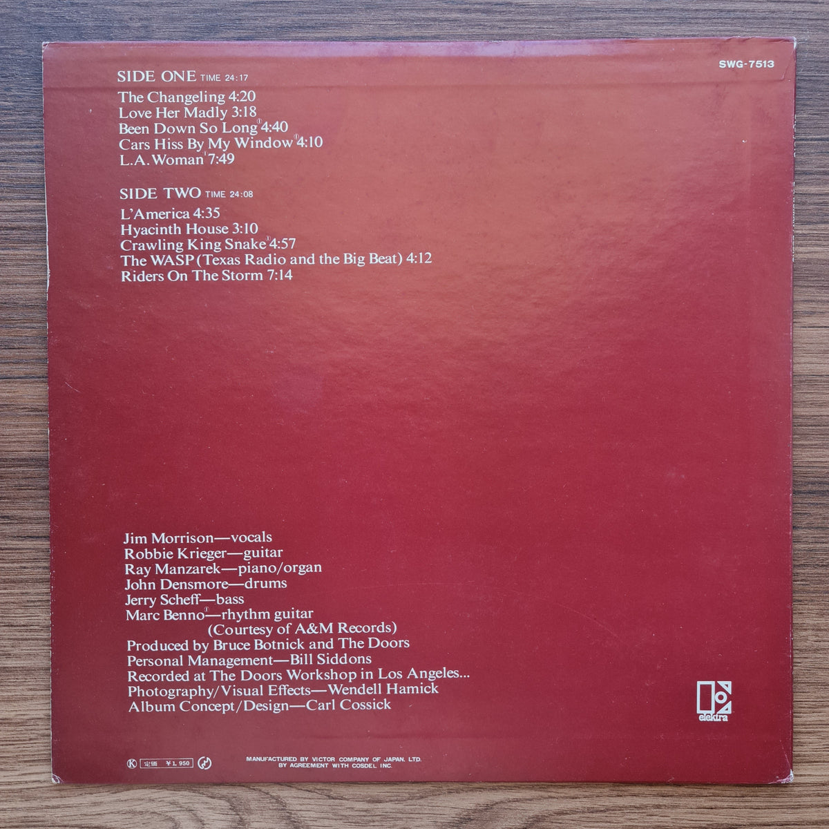 The Doors – L.A. Woman 33'lük LP PLAK Japan Vinyl