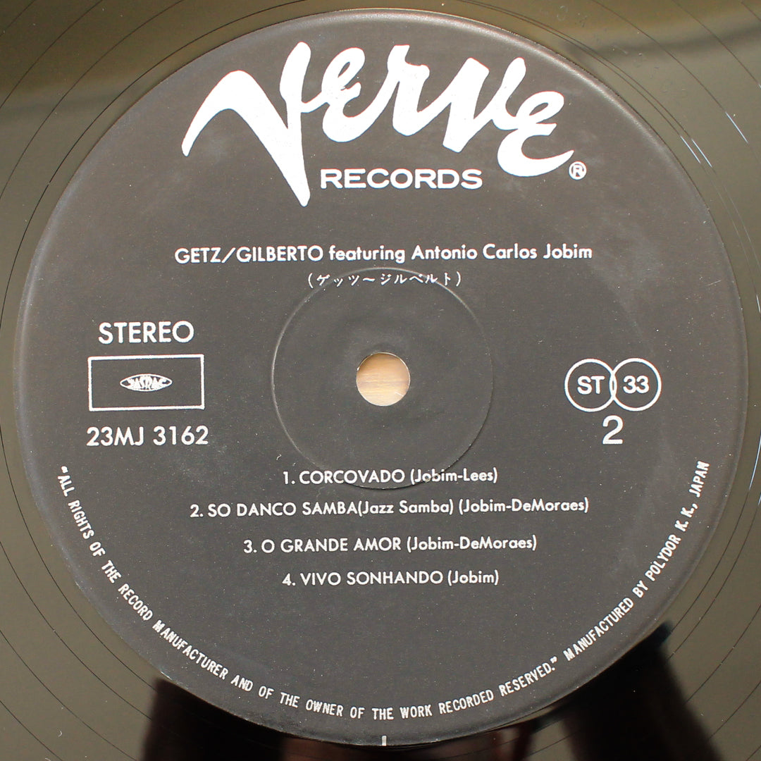 Stan Getz & João Gilberto Featuring Antonio Carlos Jobim - Getz / Gilberto Japan Vinyl