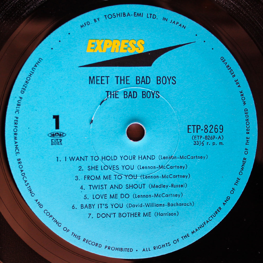 The Bad Boys - Meet The Bad Boys 33'lük LP PLAK Japan Vinyl
