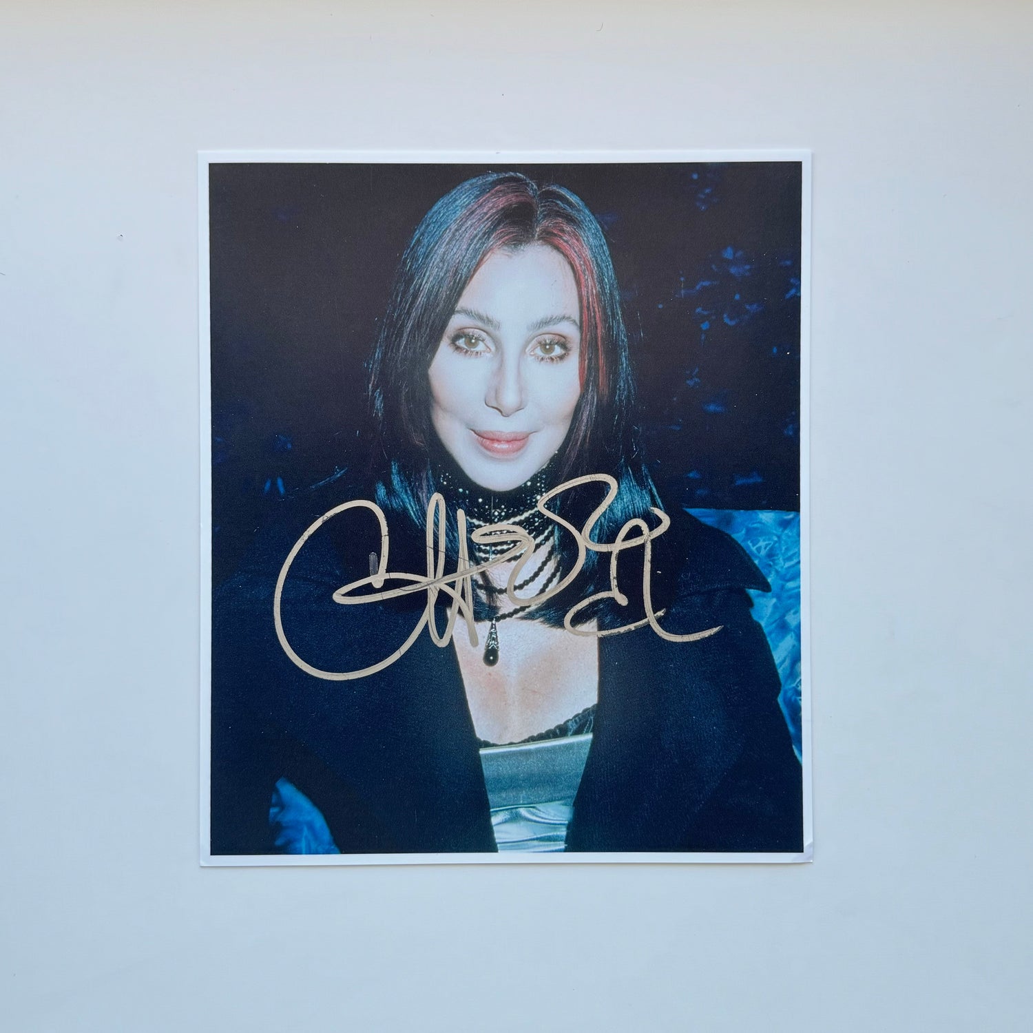 Cher 20x23 cm Boyutunda El İmzalı Fotoğraf (Ömür Boyu COA) Japan Vinyl