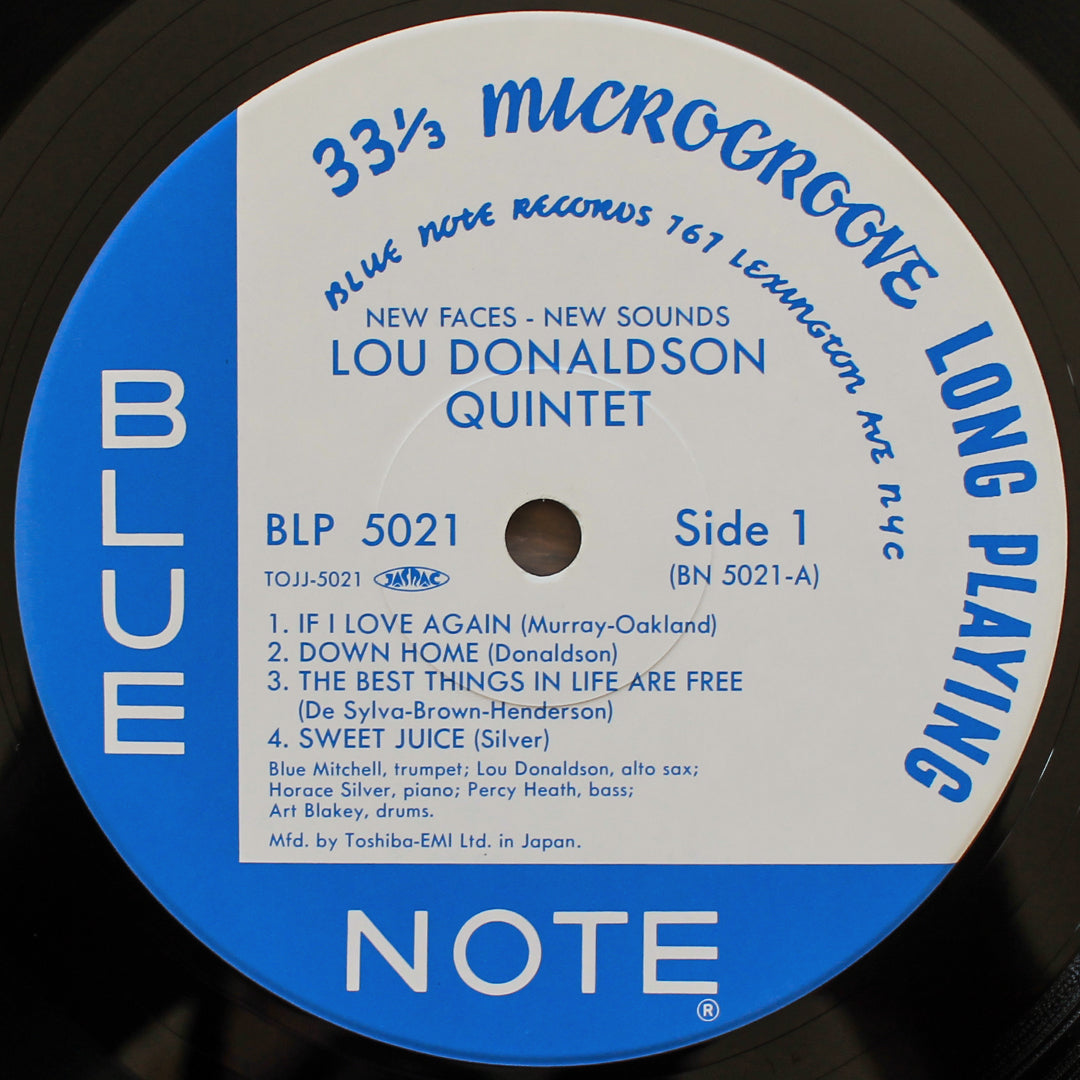 Lou Donaldson - New Faces - New Sounds Japan Vinyl