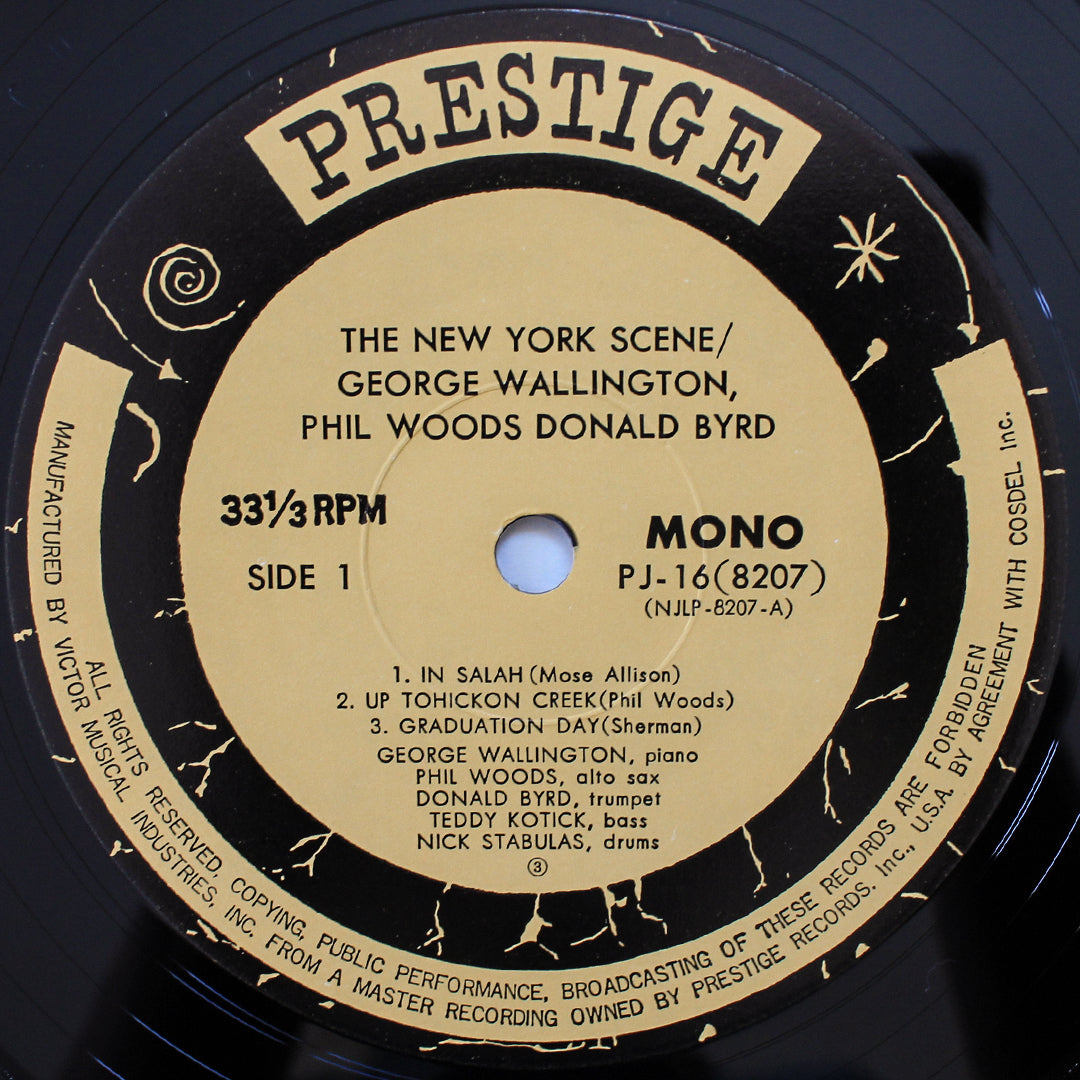 George Wallington Quintet Featuring Phil Woods, Donald Byrd - The New York Scene 33'lük LP PLAK Japan Vinyl