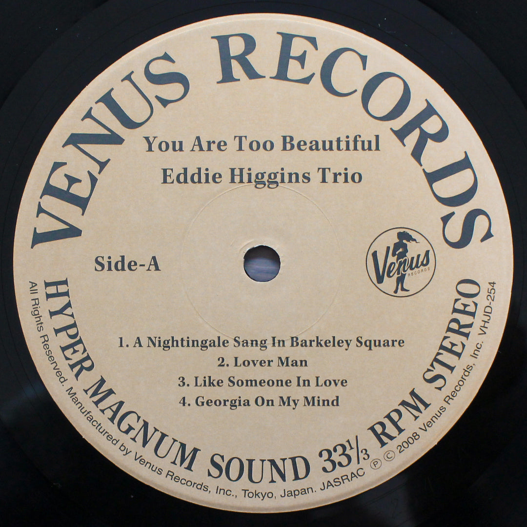 Eddie Higgins Trio - You Are Too Beautiful 33'lük LP PLAK Japan Vinyl