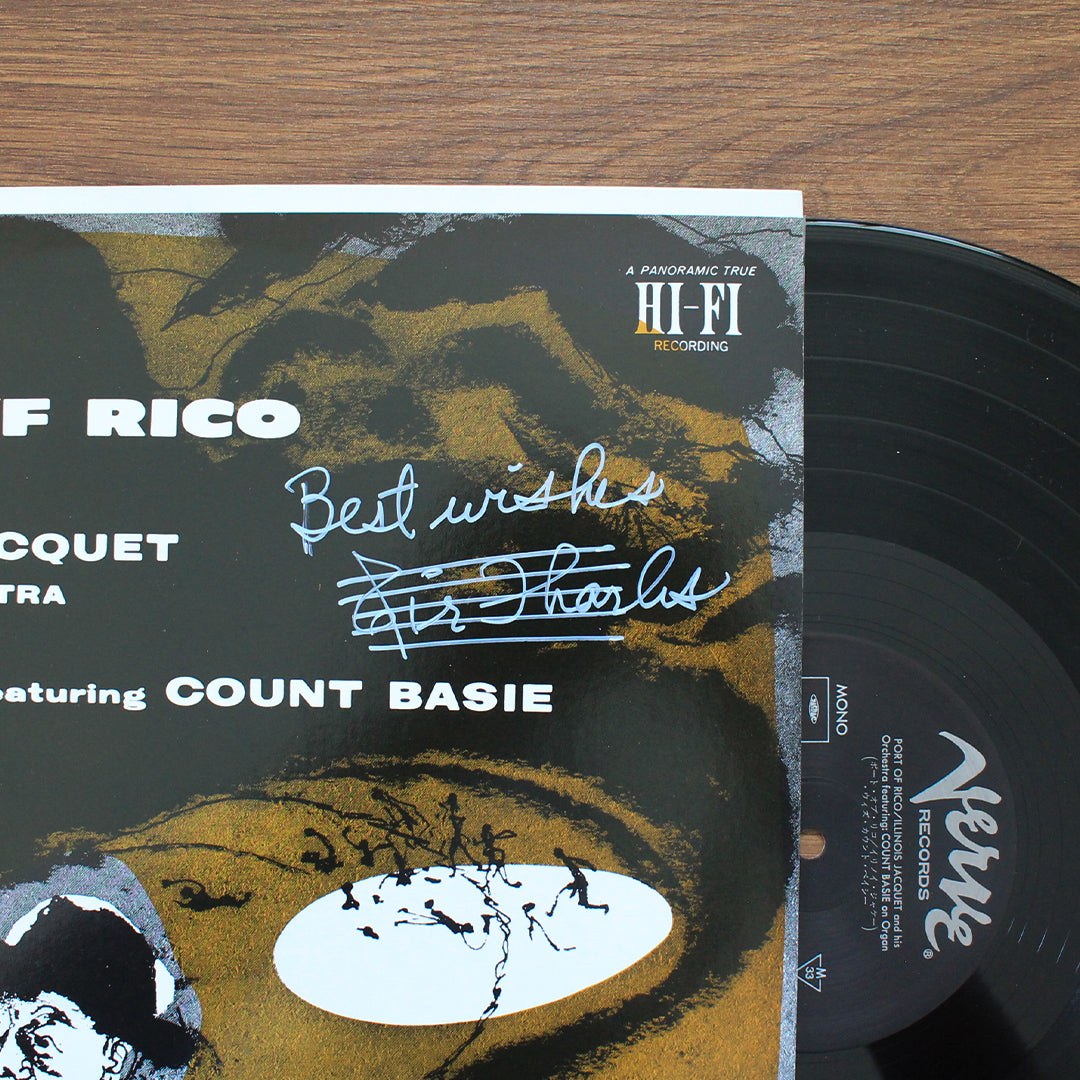 Illinois Jacquet And His Orchestra & Count Basie – Port Of Rico İmzalı Plak Japan Vinyl