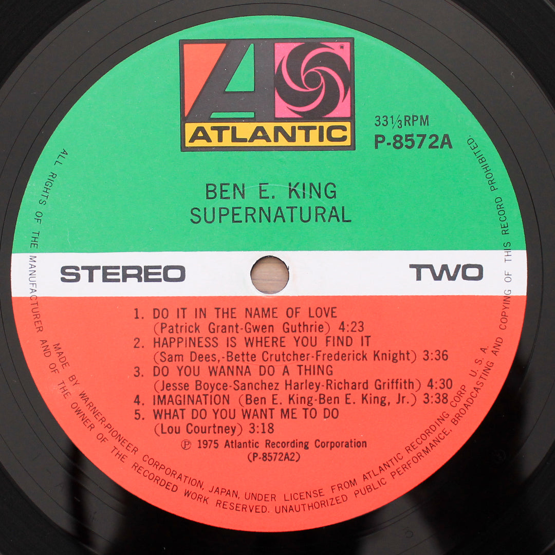 Ben E. King – Supernatural İmzalı Plak Japan Vinyl