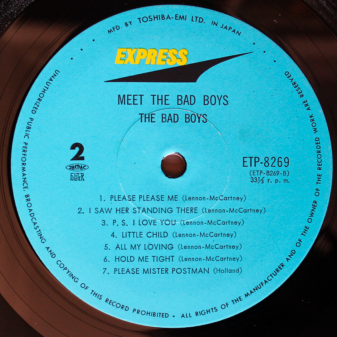 The Bad Boys - Meet The Bad Boys 33'lük LP PLAK Japan Vinyl