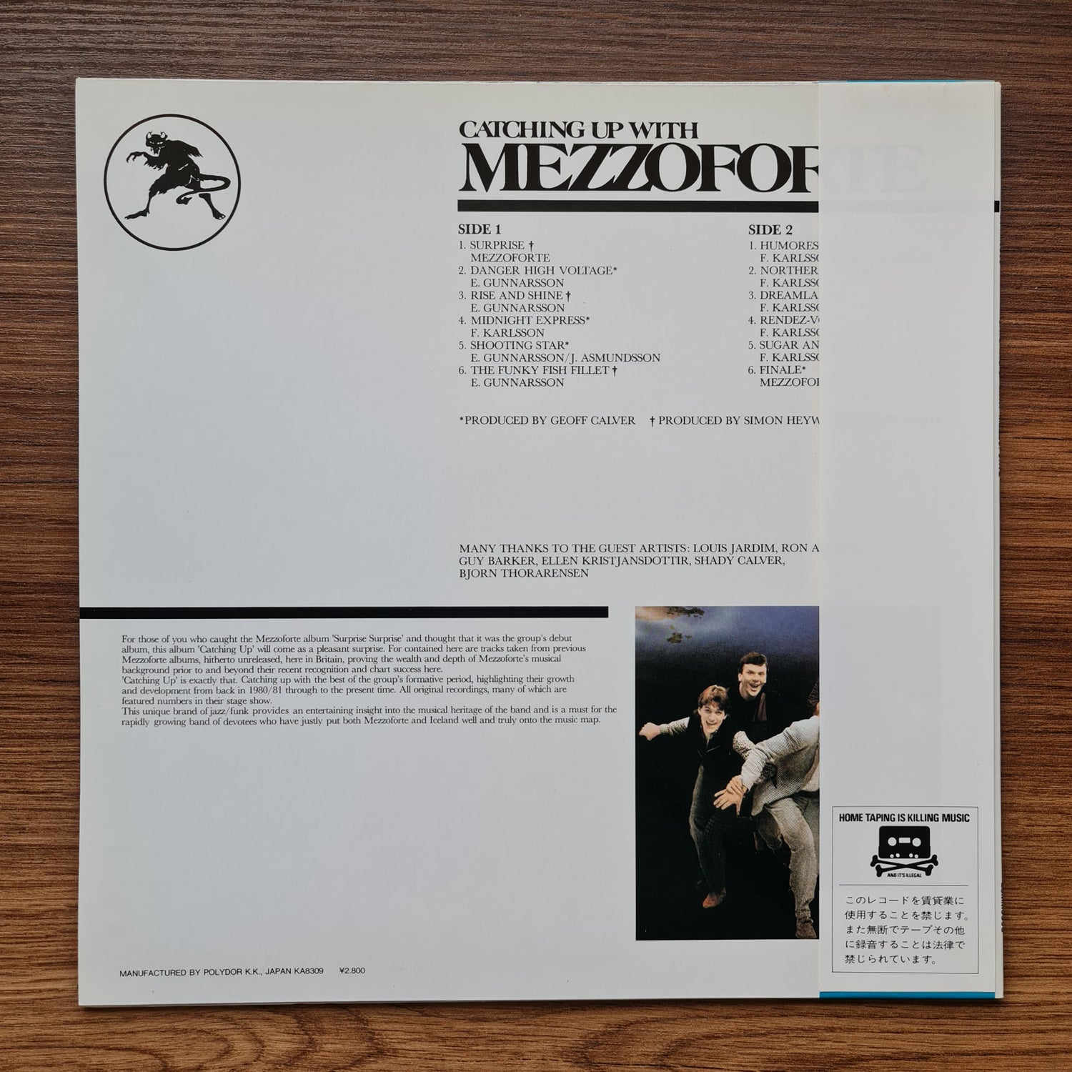 Mezzoforte – Catching Up With Mezzoforte (Early Recordings) 33'lük LP PLAK Japan Vinyl