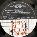Wings - Wings At The Speed Of Sound 33'lük LP PLAK Japan Vinyl