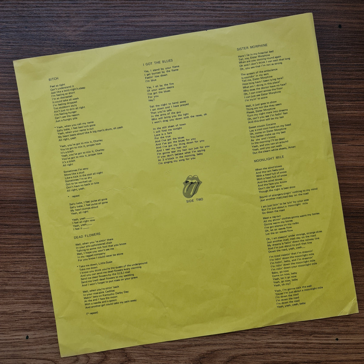 The Rolling Stones - Sticky Fingers Japan Vinyl
