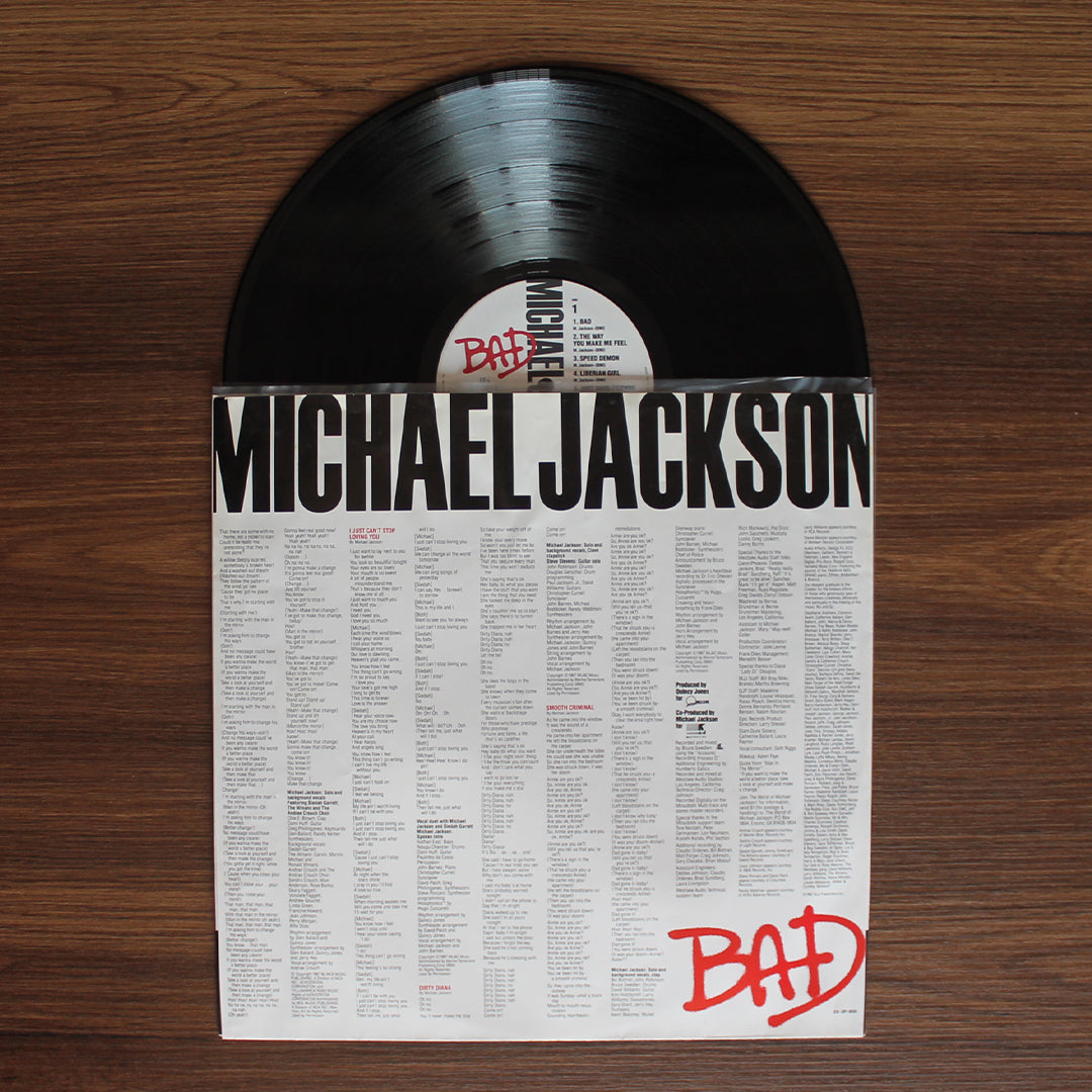 Michael Jackson - Bad Japan Vinyl