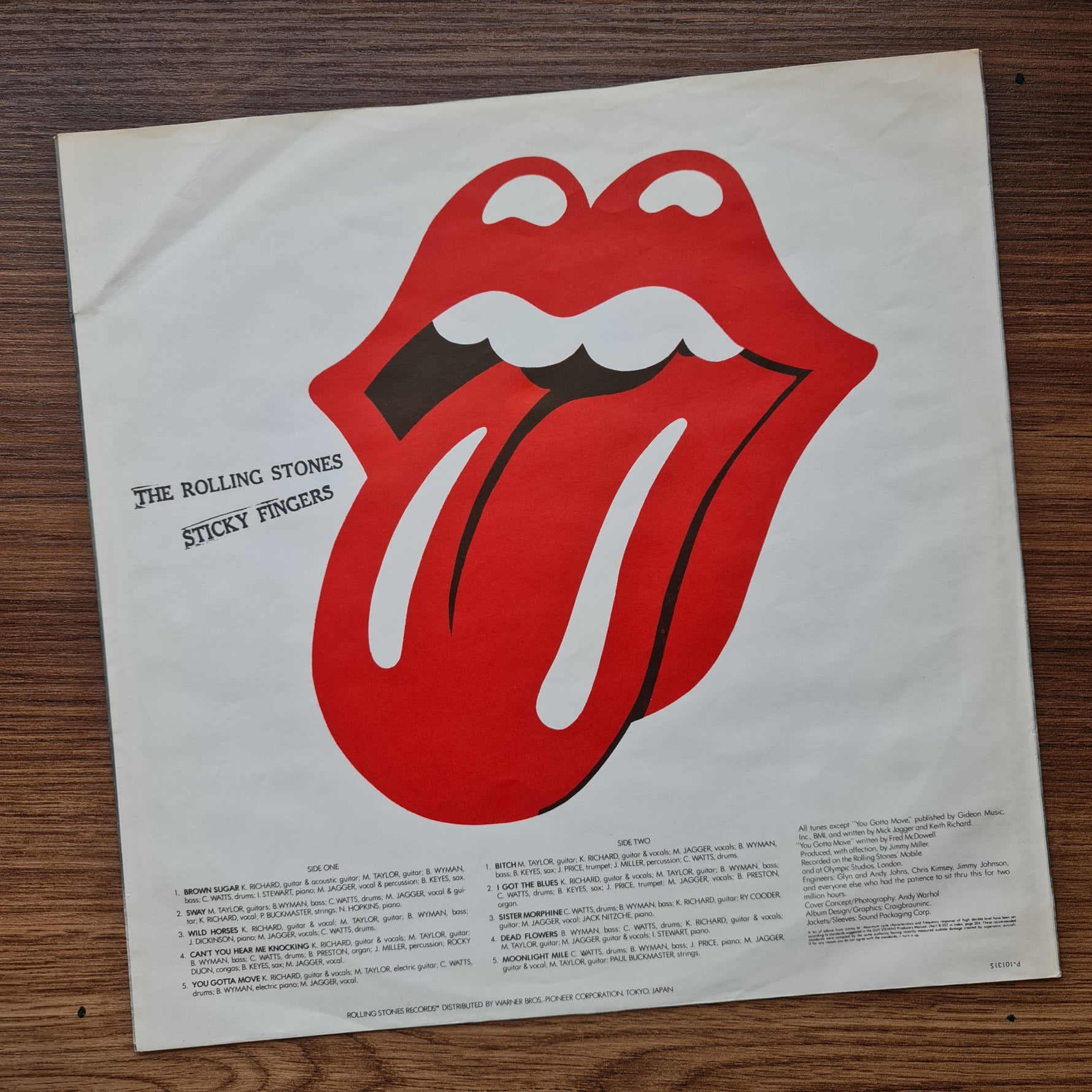 The Rolling Stones - Sticky Fingers Japan Vinyl