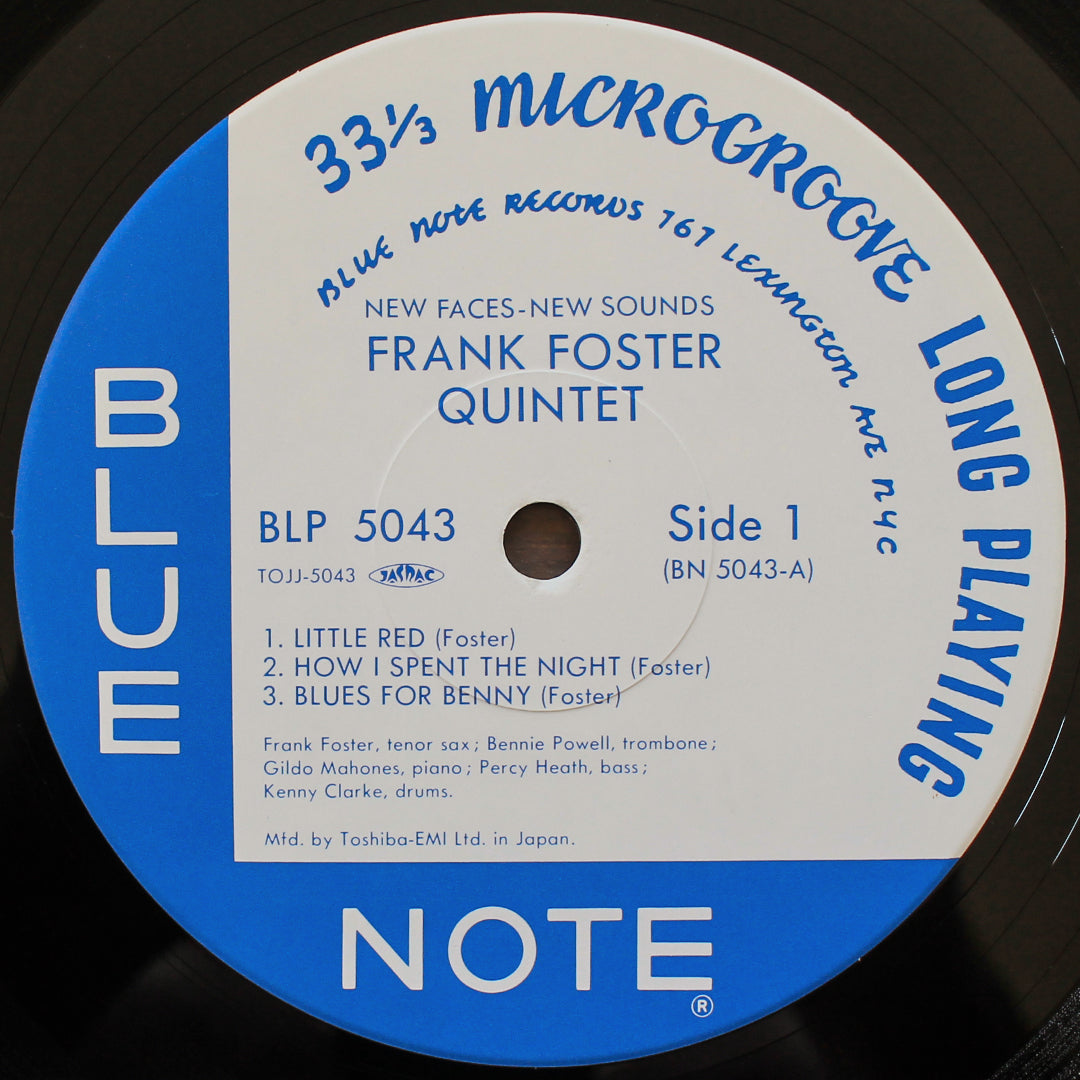 The Frank Foster Quintet - Here Comes Frank Foster Japan Vinyl