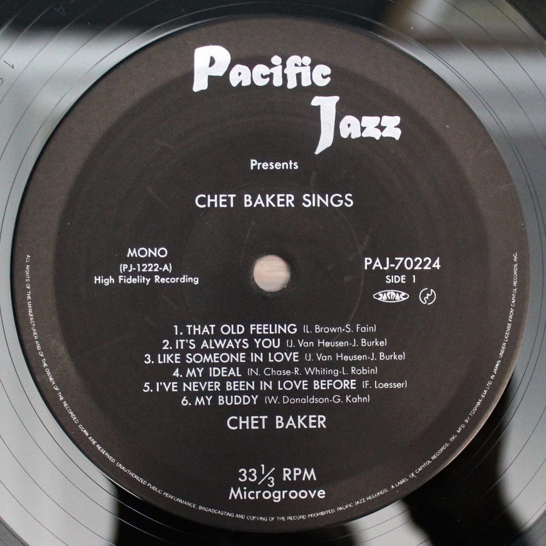 Chet Baker - Chet Baker Sings Japan Vinyl