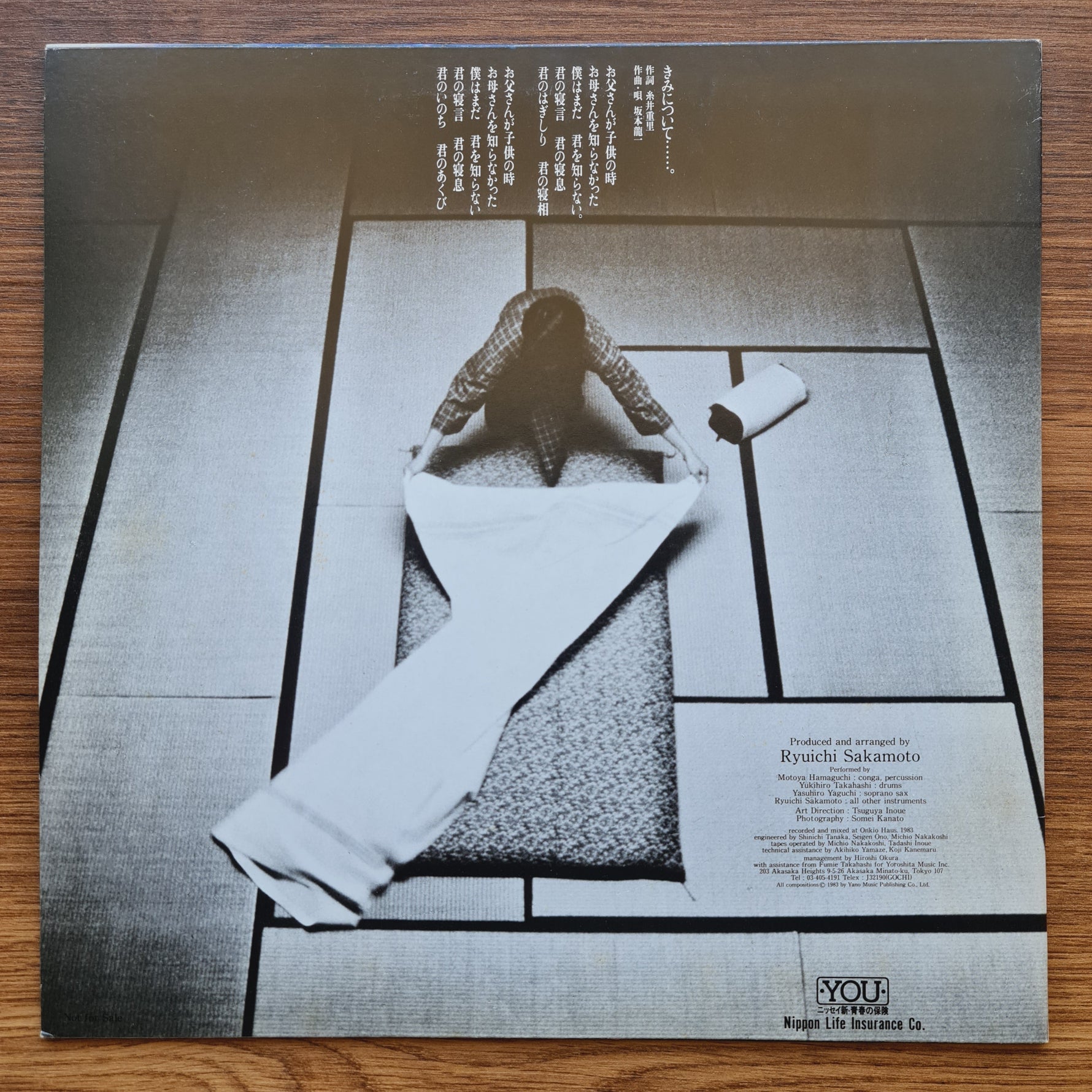 Ryuichi Sakamoto – Life In Japan 33'lük LP PLAK Japan Vinyl