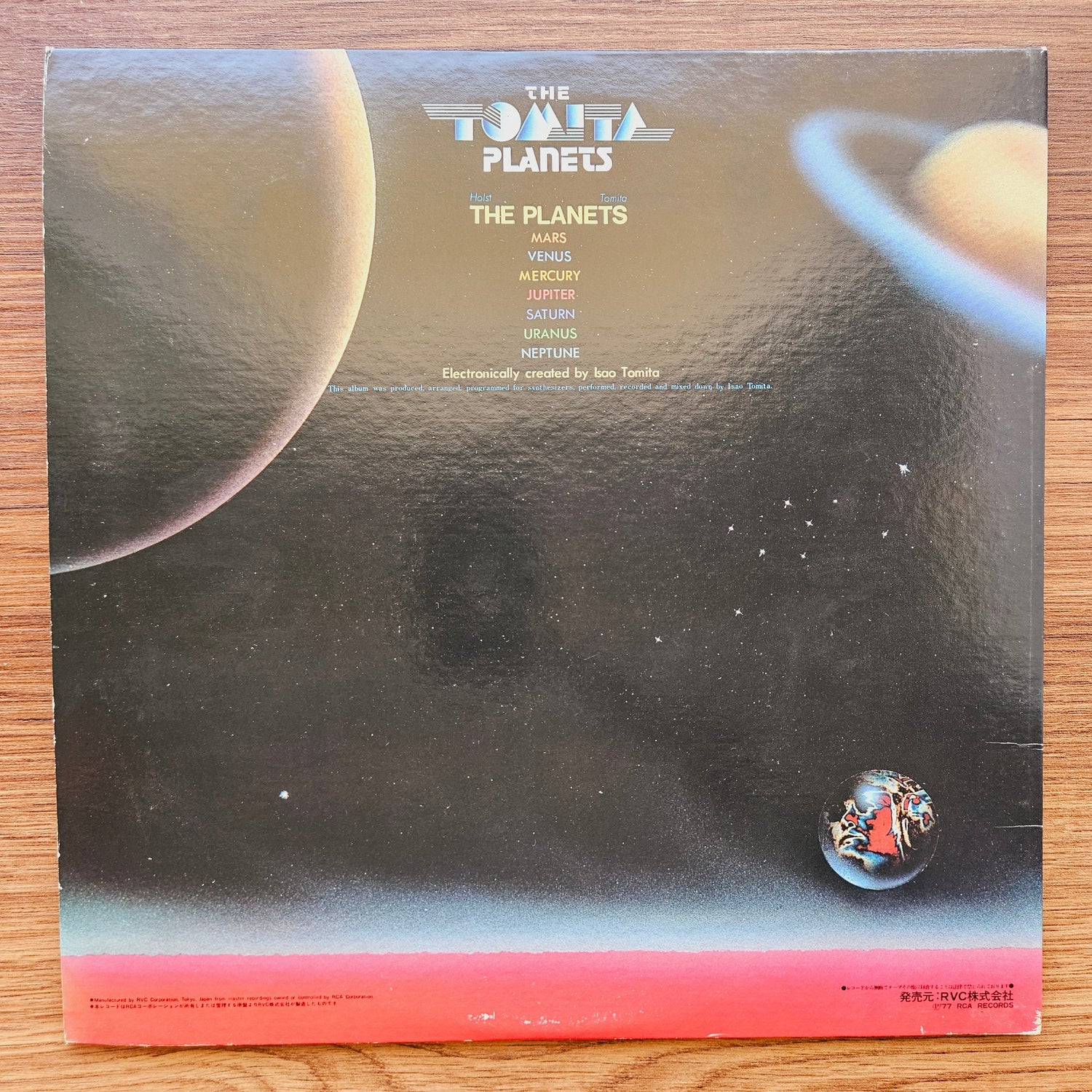 Tomita – The Planets 33'lük LP PLAK Japan Vinyl