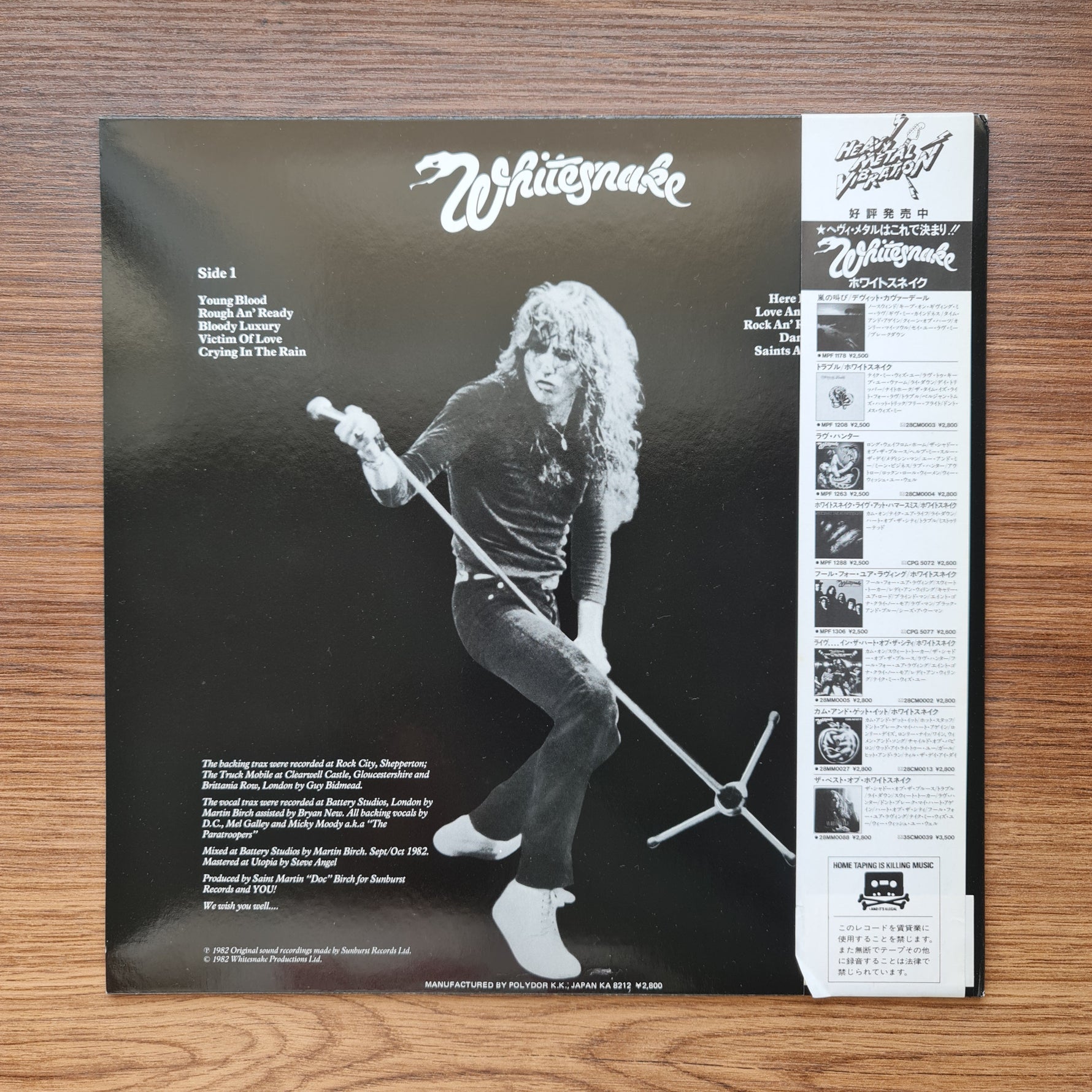 Whitesnake - Saints & Sinners Japan Vinyl