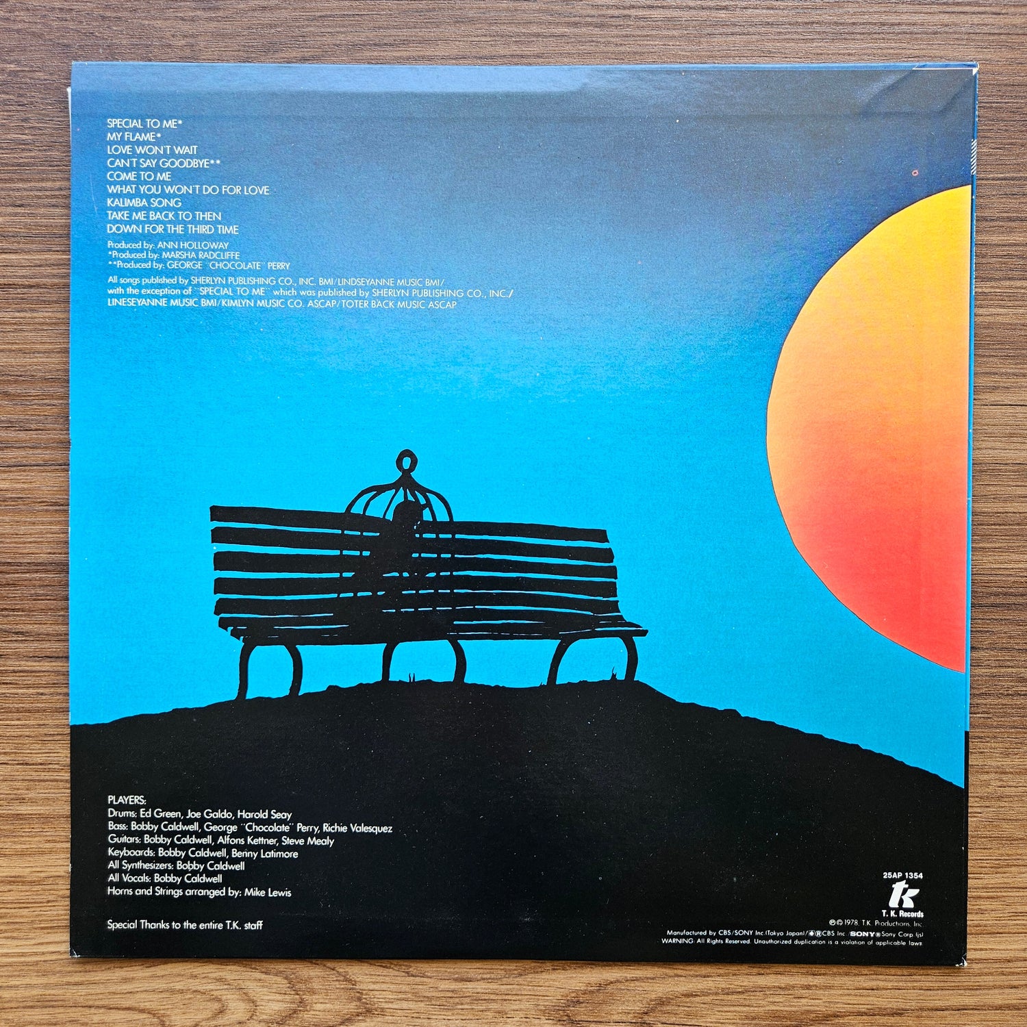 Bobby Caldwell – Bobby Caldwell 33'lük LP PLAK Japan Vinyl