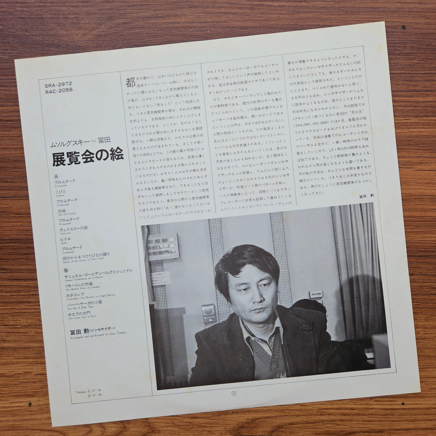 Tomita – Pictures At An Exhibition 33'lük LP PLAK Japan Vinyl