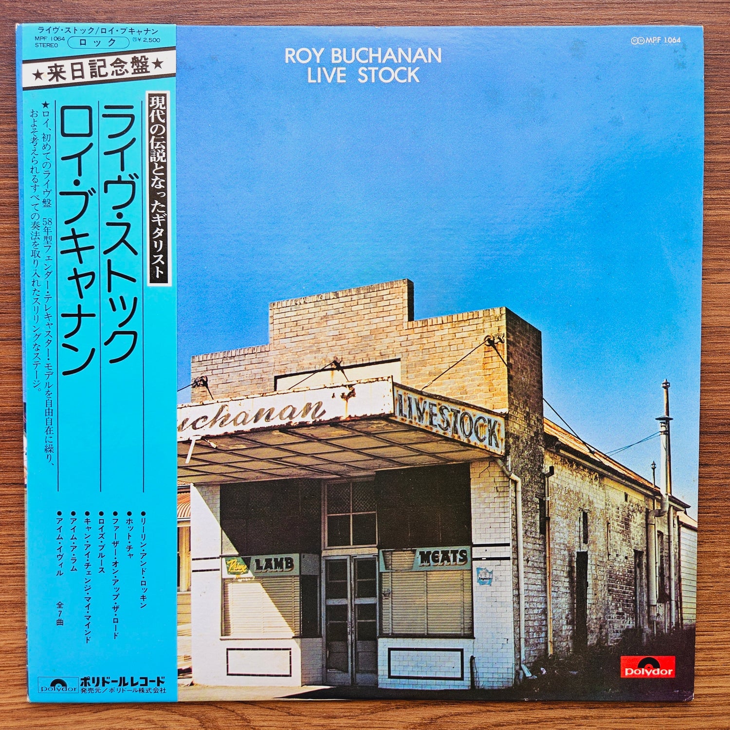 Roy Buchanan – Live Stock 33'lük LP PLAK Japan Vinyl