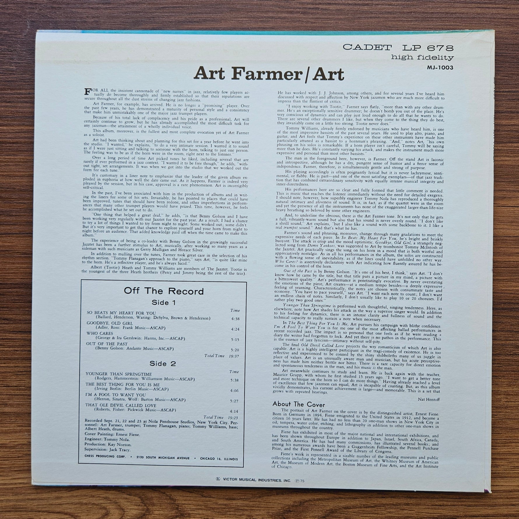 Art Farmer – Art 33'lük LP PLAK Japan Vinyl
