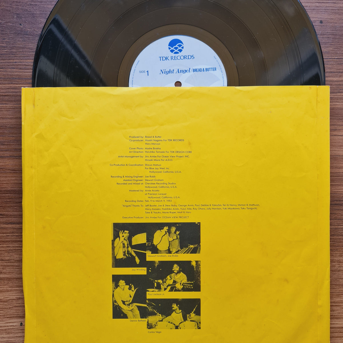 Bread & Butter – Night Angel 33'lük LP PLAK Japan Vinyl