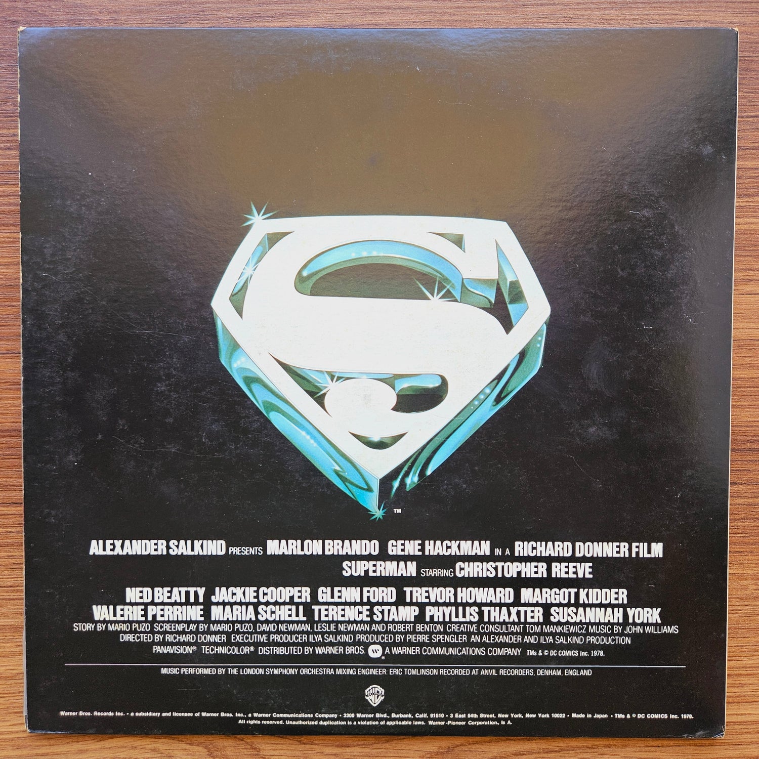 John Williams – Superman The Movie 33'lük LP PLAK Japan Vinyl