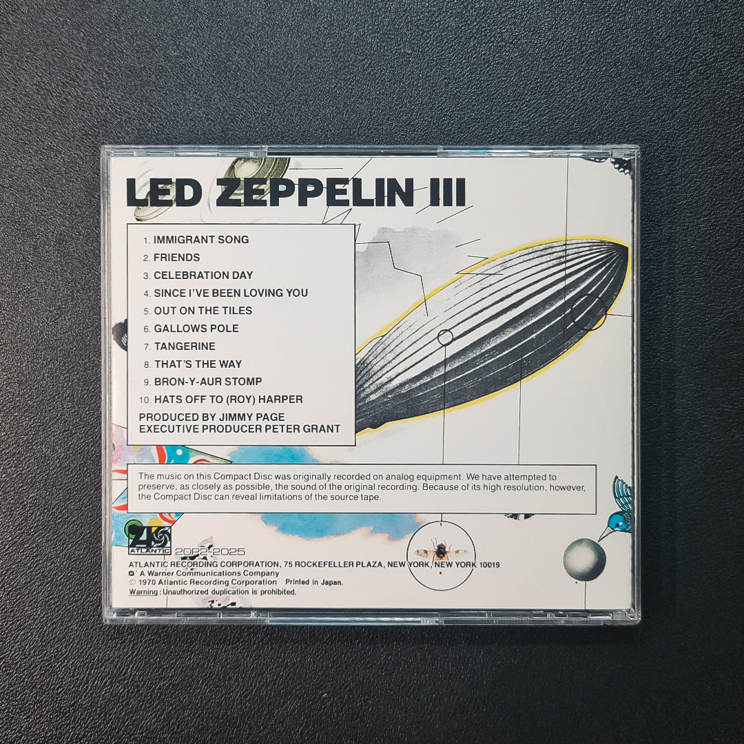 Led Zeppelin III Japan Vinyl
