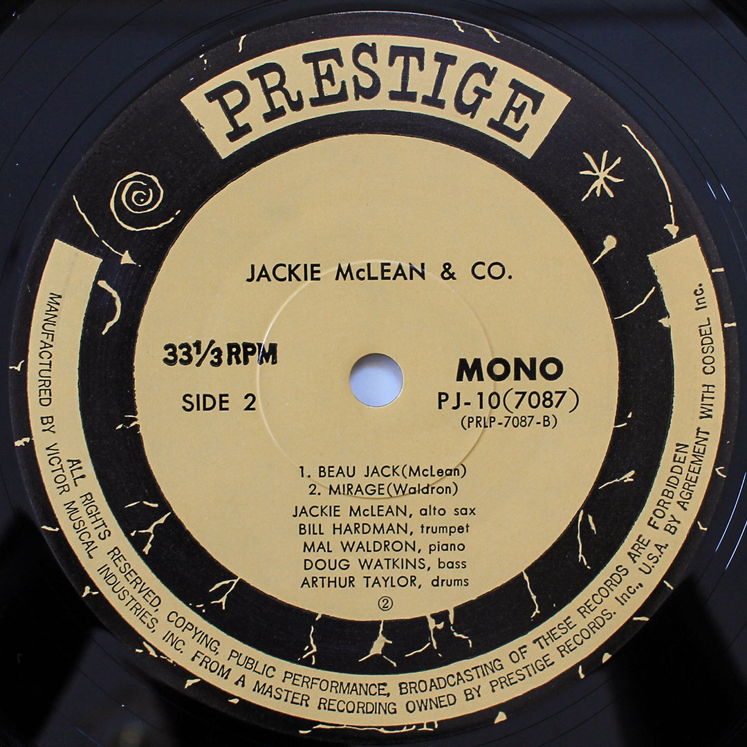 Jackie McLean Introducing Ray Draper - Jackie McLean & Co. 33'lük LP PLAK Japan Vinyl