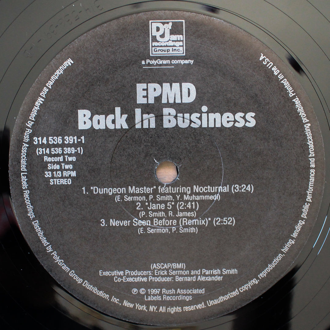EPMD - Back In Business Japan Vinyl