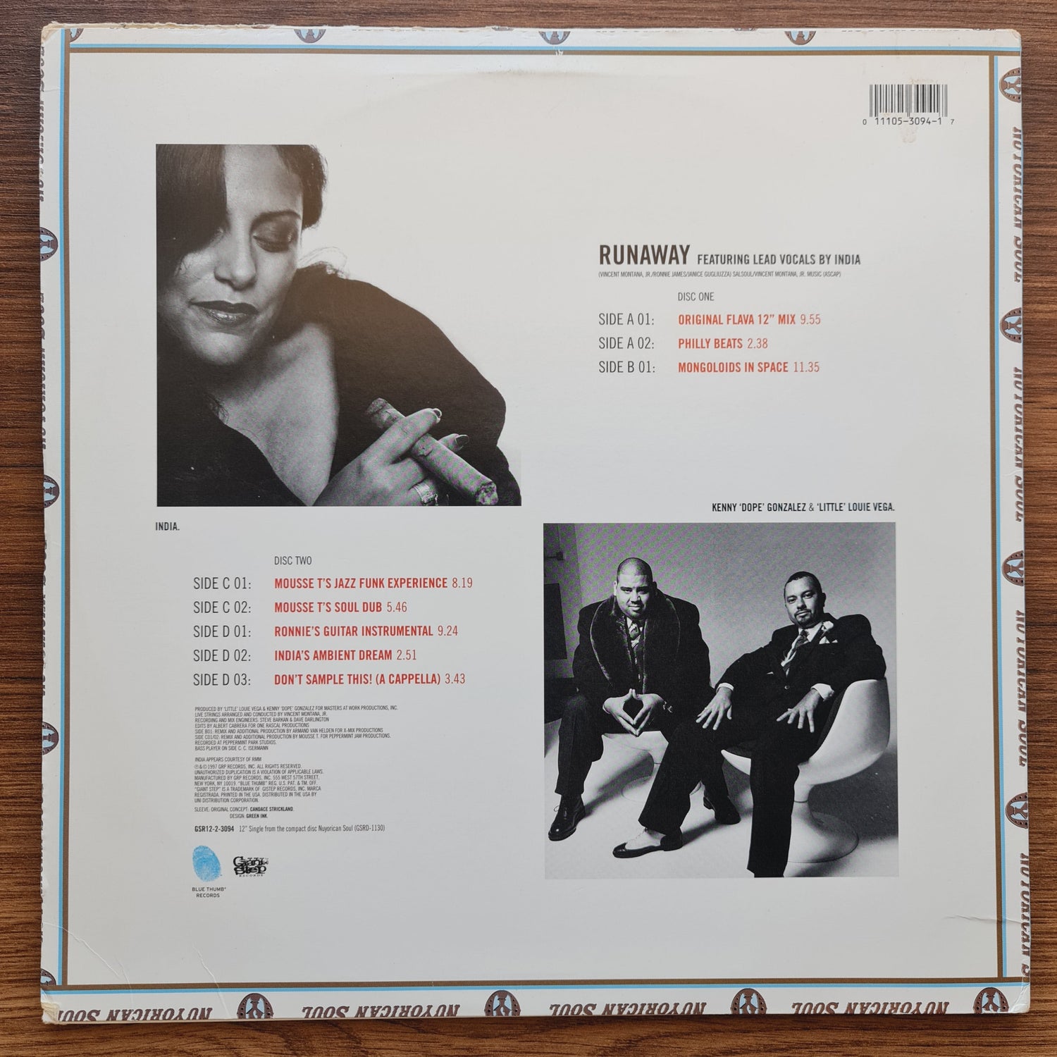 Nuyorican Soul Featuring India – Runaway Japan Vinyl