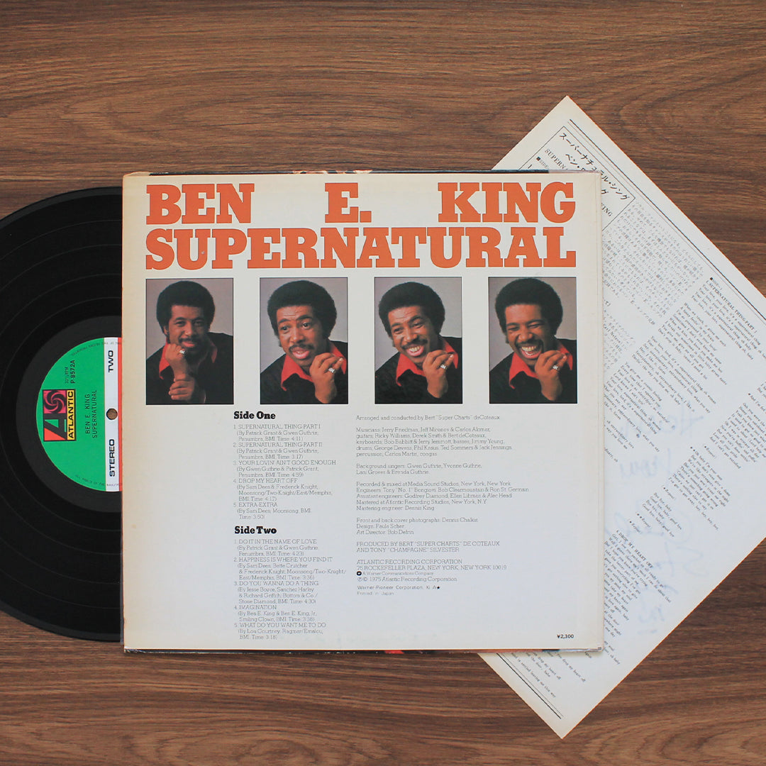 Ben E. King – Supernatural İmzalı Plak Japan Vinyl