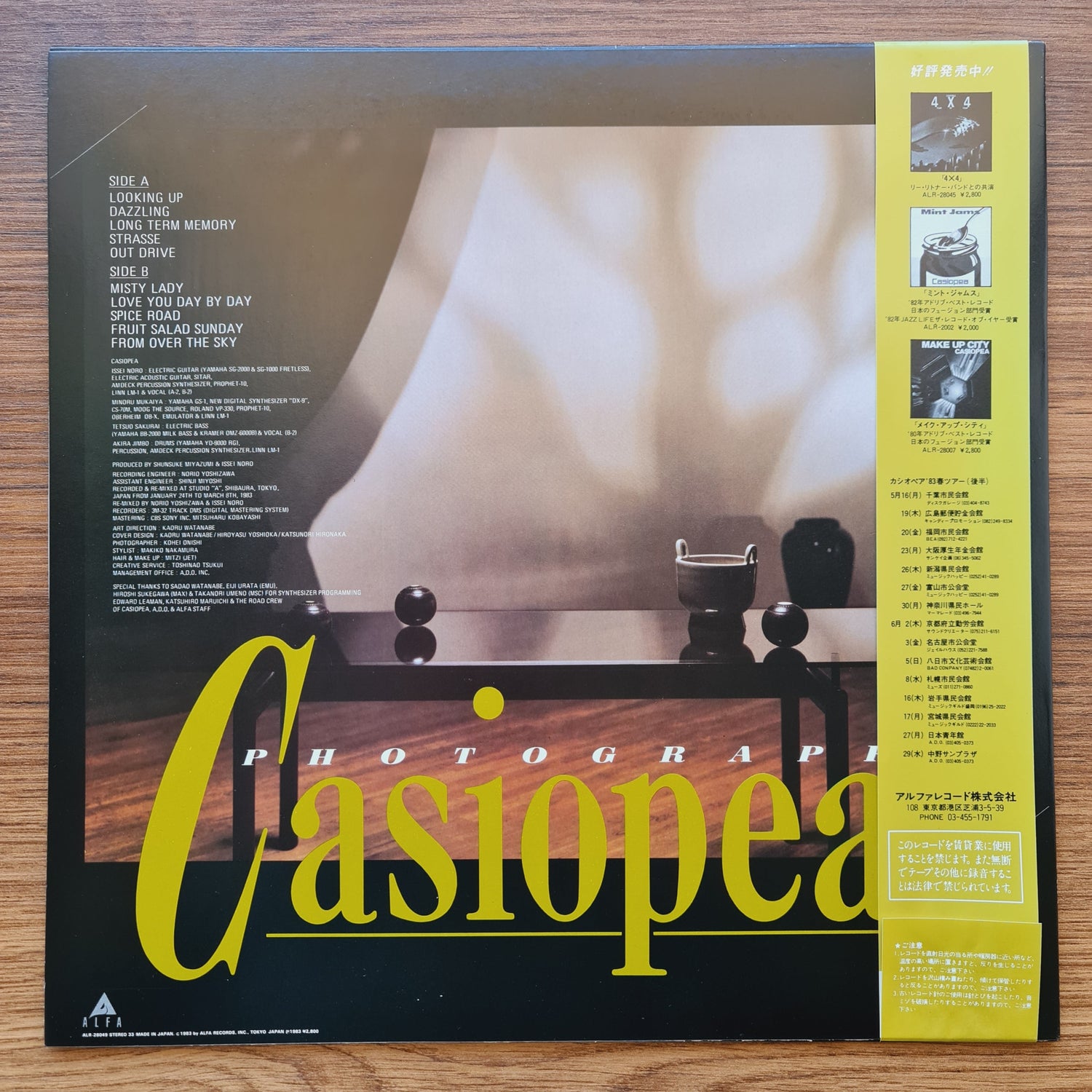 Casiopea - Photographs 33'lük LP PLAK Japan Vinyl