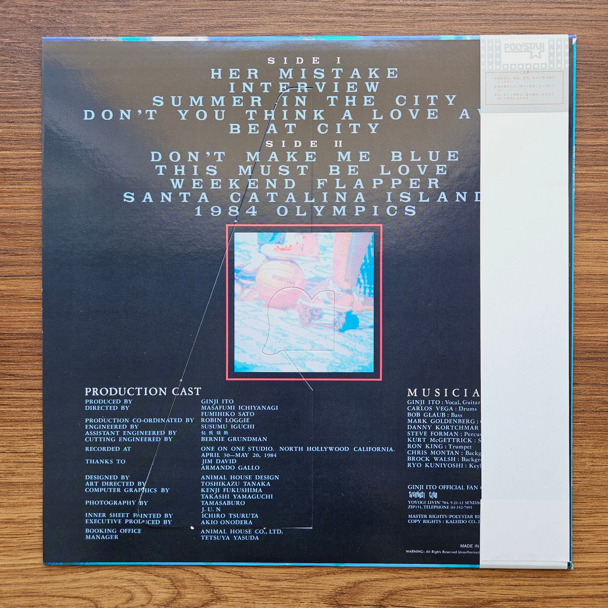 Ginji Ito – Beat City 33'lük LP PLAK Japan Vinyl