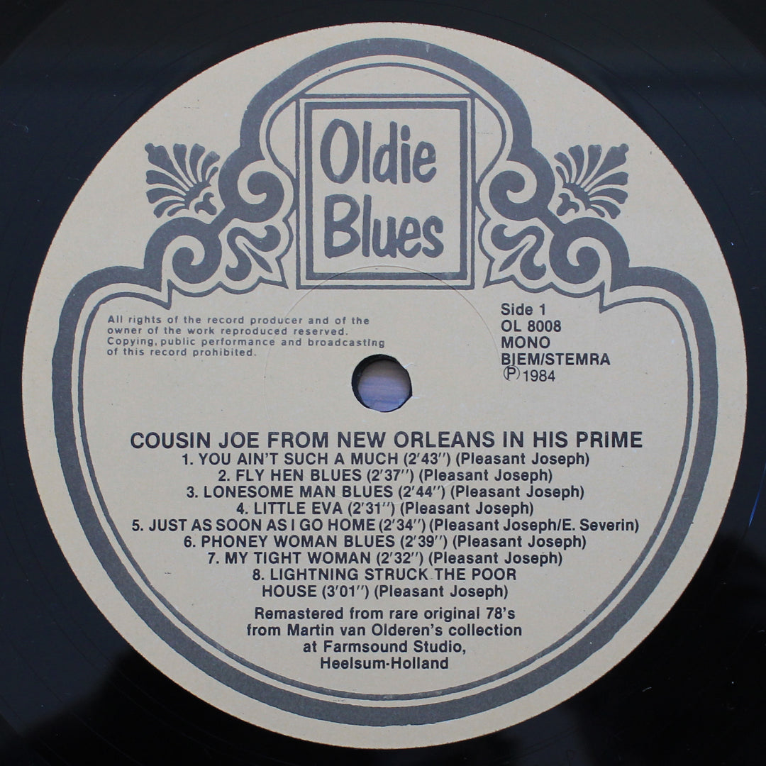 Cousin Joe – Cousin Joe From New Orleans In His Prime İmzalı Plak Japan Vinyl