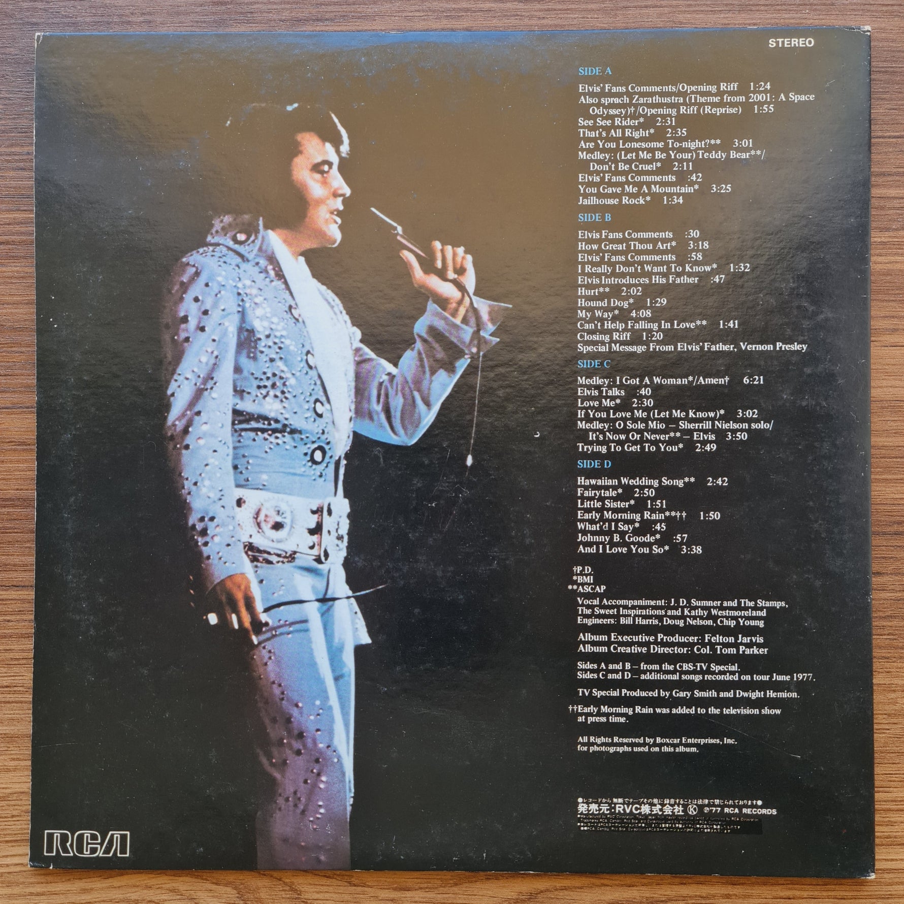 Elvis Presley – Elvis In Concert Japan Vinyl