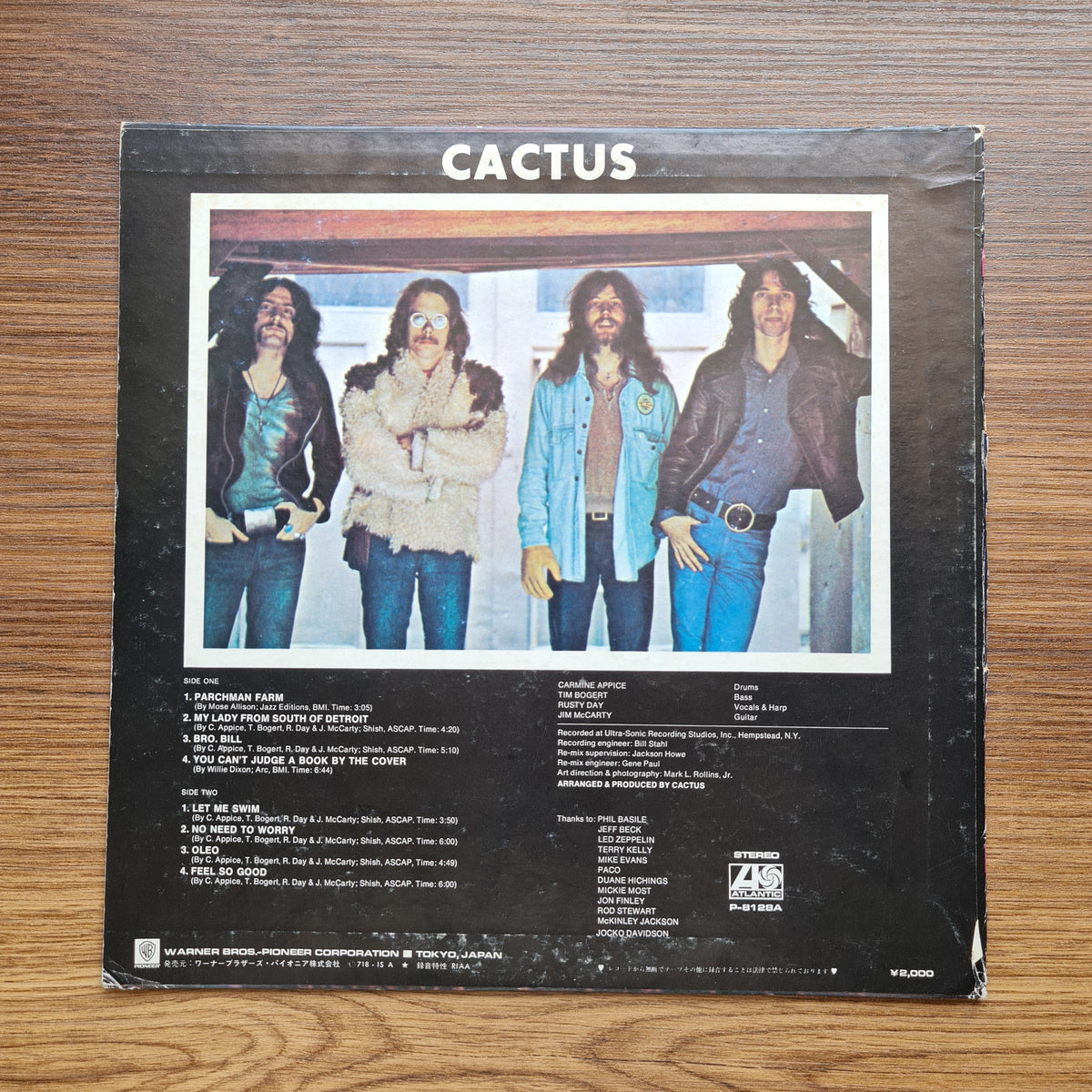 Cactus – Cactus 33'lük LP PLAK Japan Vinyl