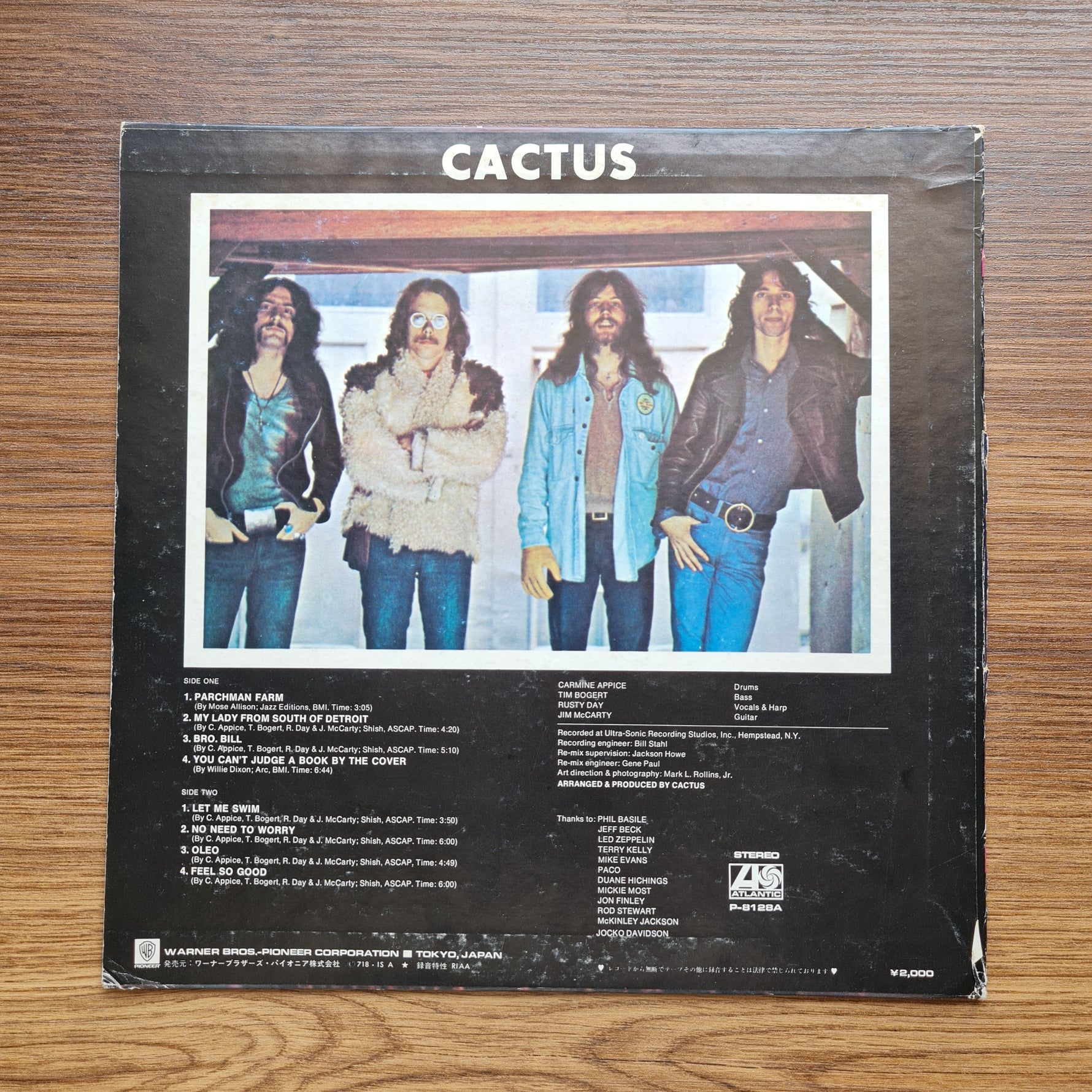 Cactus – Cactus 33'lük LP PLAK Japan Vinyl
