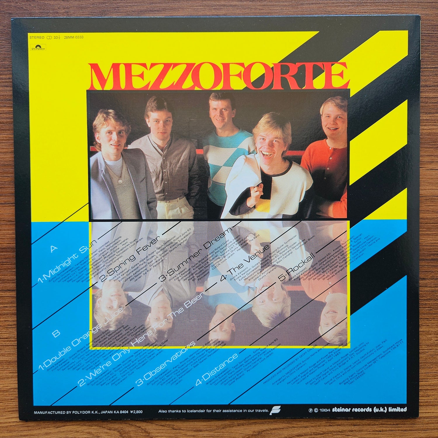 Mezzoforte – Observations 33'lük LP PLAK Japan Vinyl