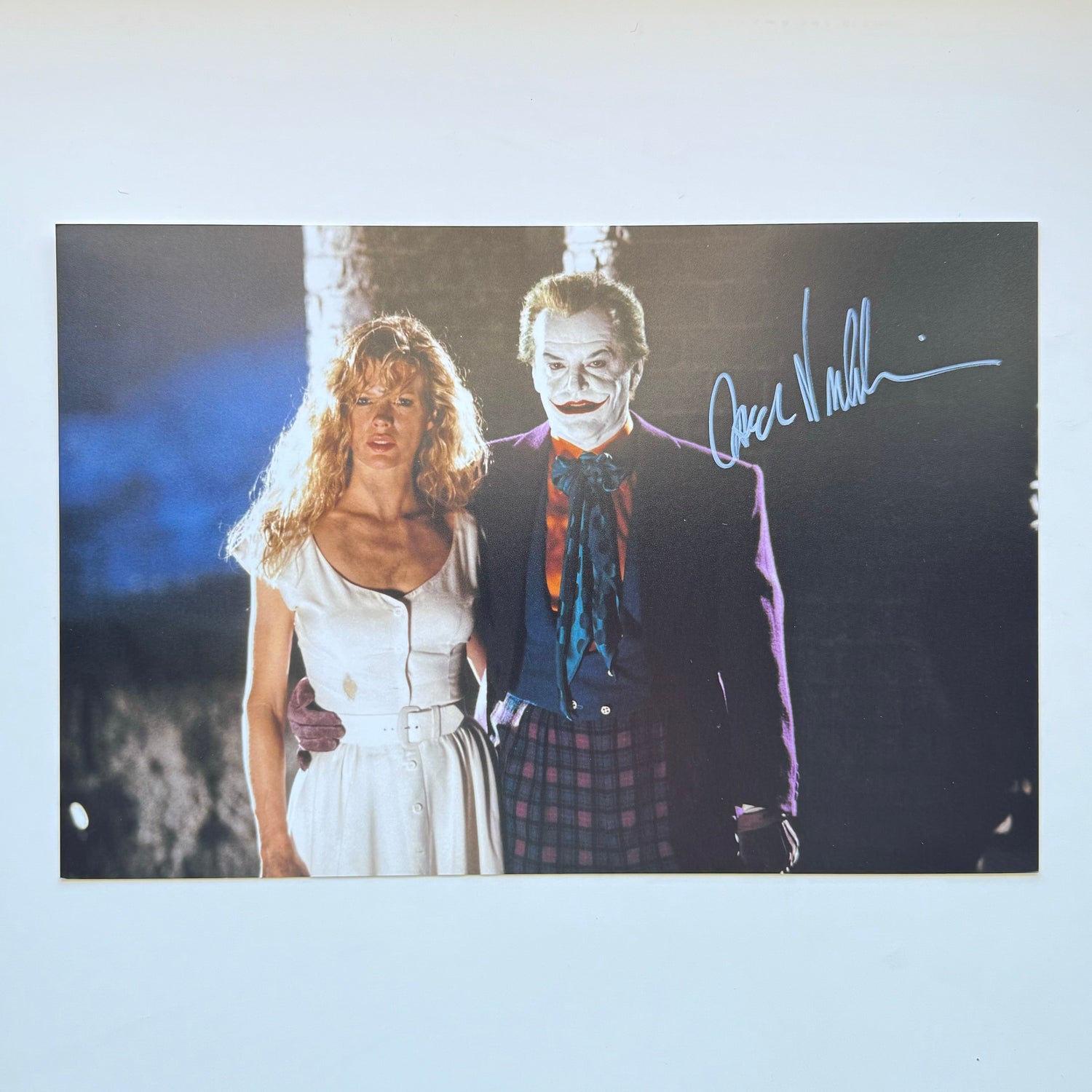 Jack Nicholson Joker 20x30 cm Boyutunda El İmzalı Fotoğraf (Ömür Boyu COA) Japan Vinyl