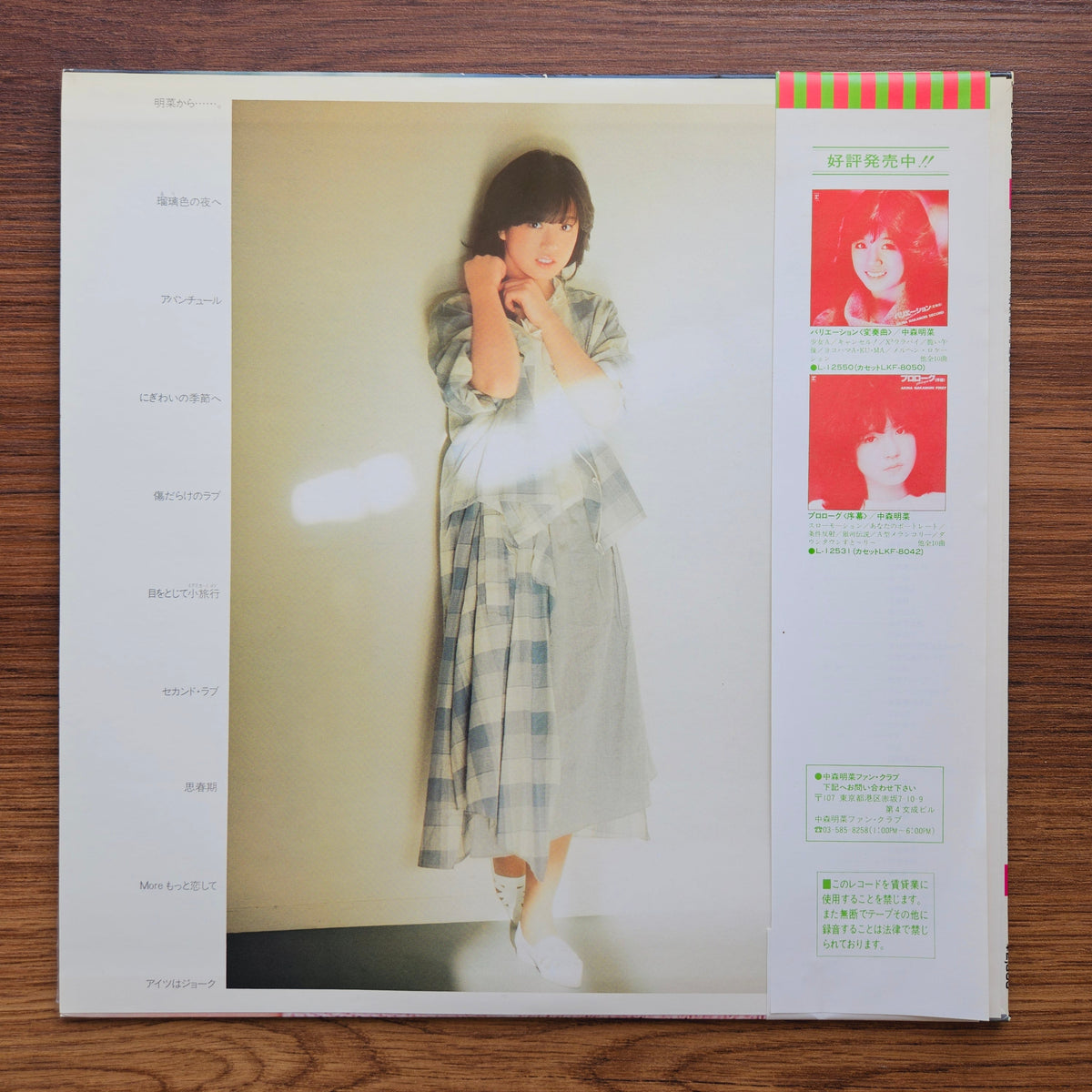 Akina Nakamori – Fantasy 33'lük LP PLAK Japan Vinyl