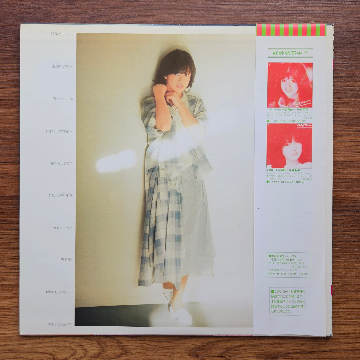 Akina Nakamori – Fantasy 33'lük LP PLAK Japan Vinyl