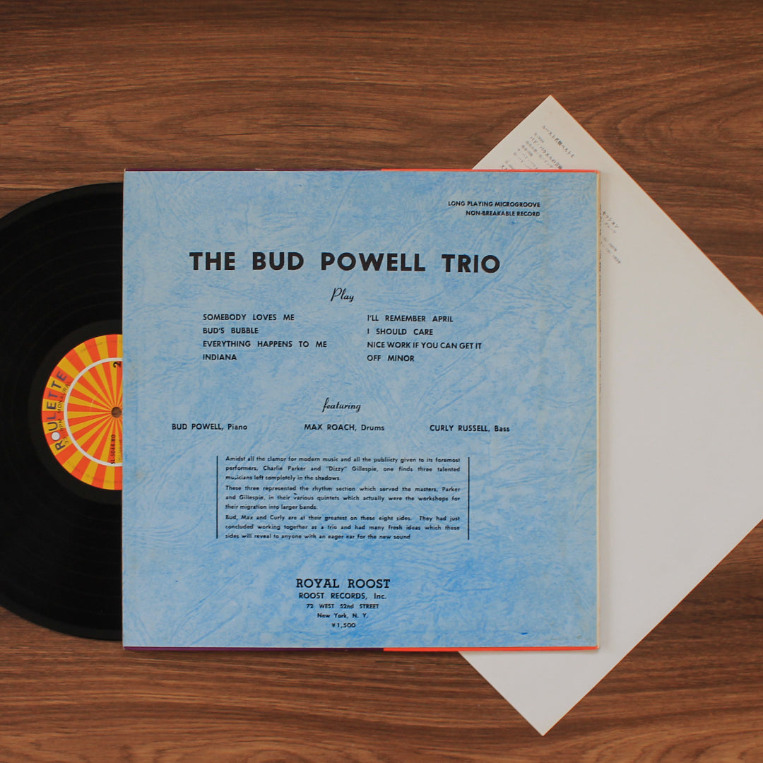 The Bud Powell Trio - The Bud Powell Trio 33'lük LP PLAK Japan Vinyl
